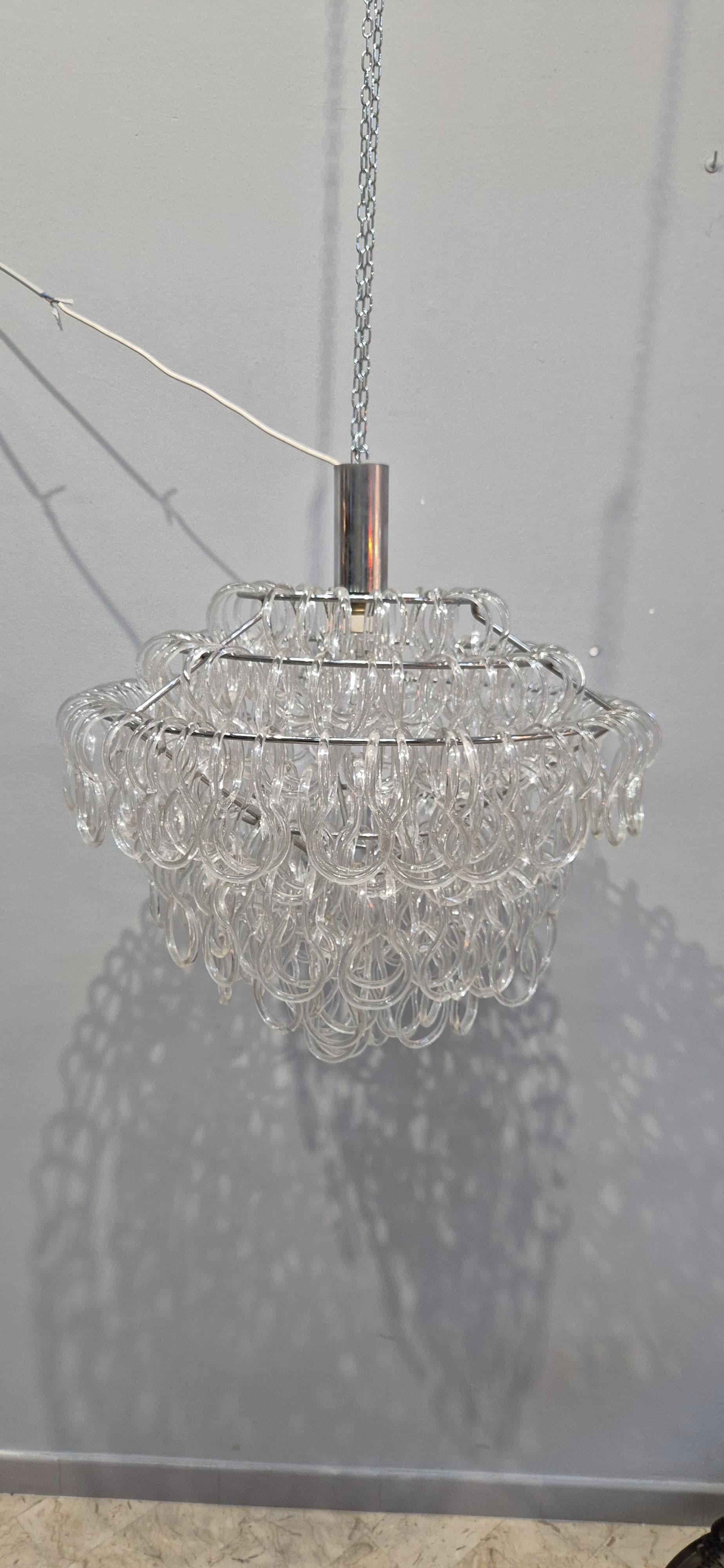 Lámpara de cristal de Murano estilo Giogali de Mnagiarotti en venta 8