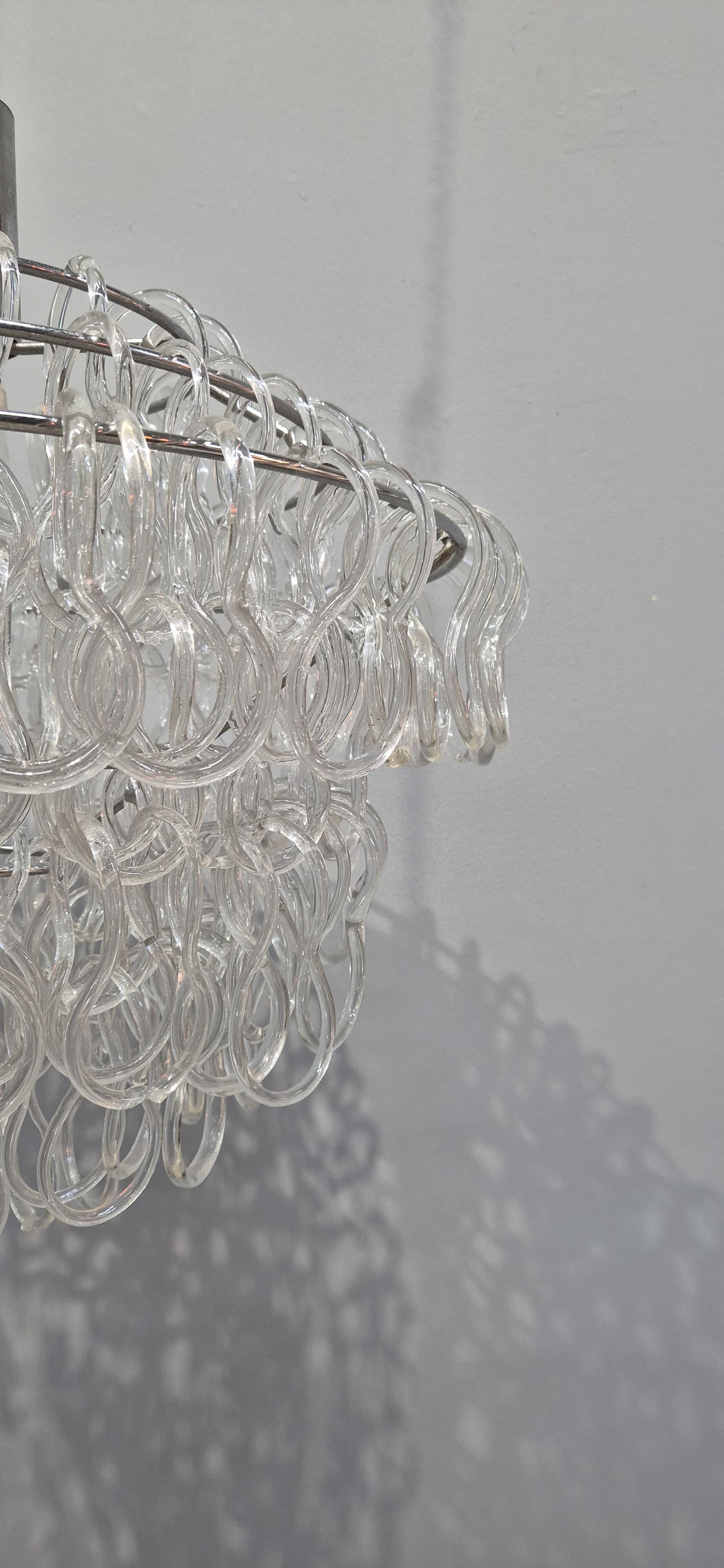 Lámpara de cristal de Murano estilo Giogali de Mnagiarotti en venta 10
