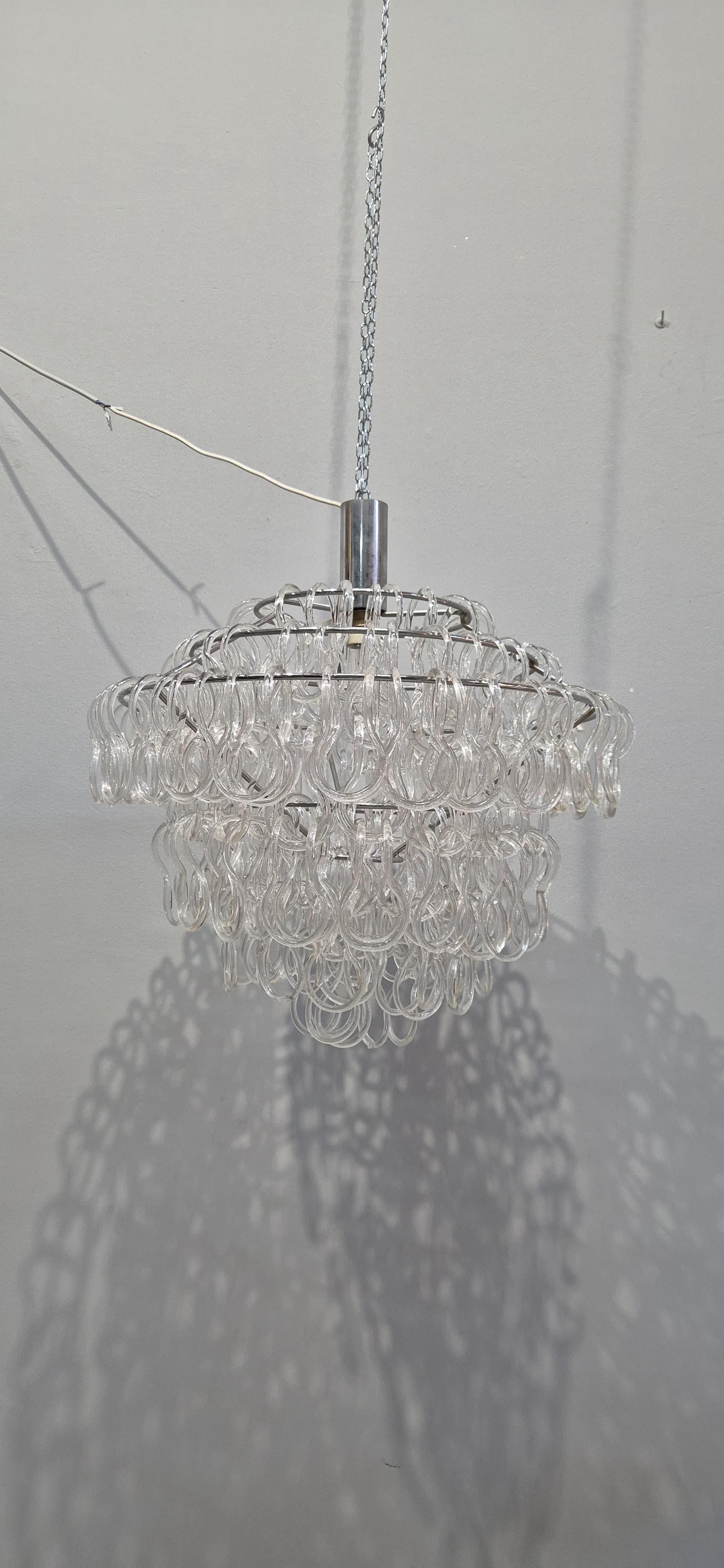 Lámpara de cristal de Murano estilo Giogali de Mnagiarotti en venta 11