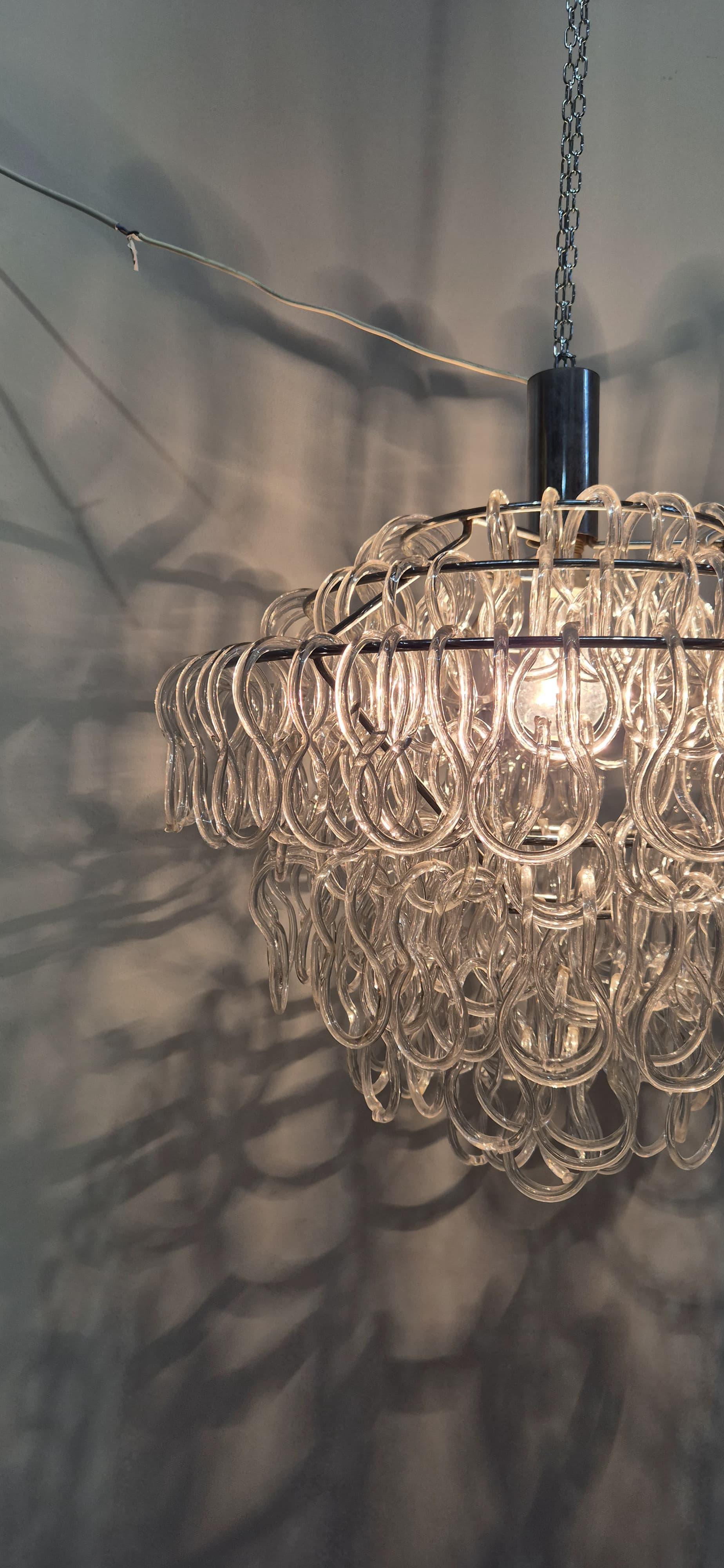 Lámpara de cristal de Murano estilo Giogali de Mnagiarotti en venta 12