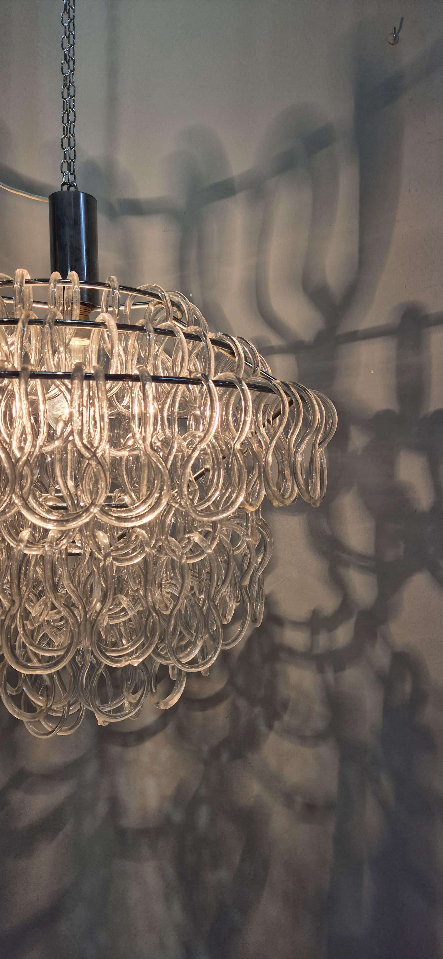 Lámpara de cristal de Murano estilo Giogali de Mnagiarotti en venta 13