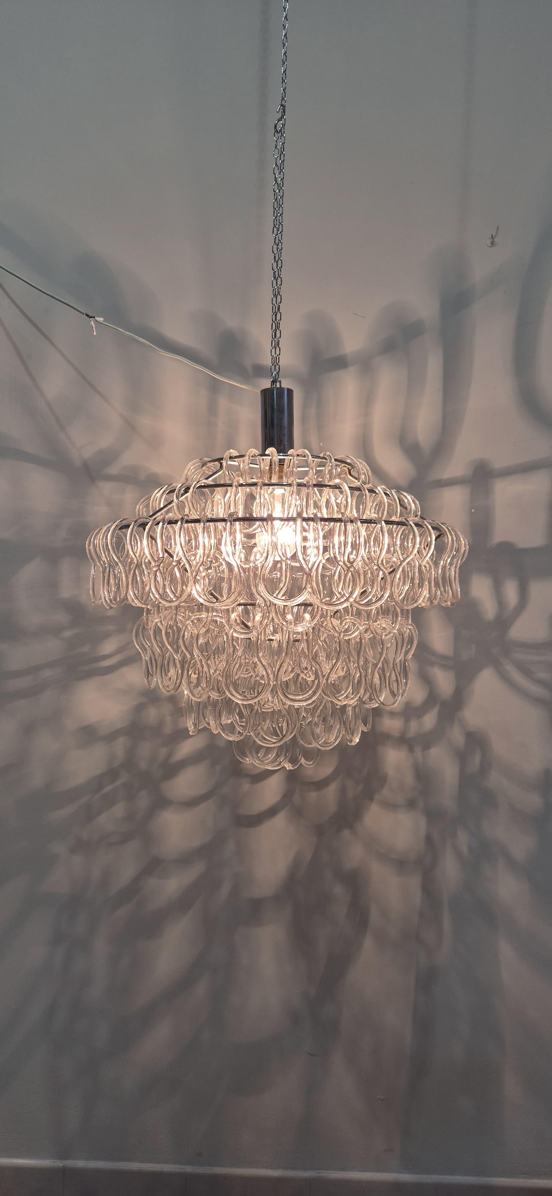 Lámpara de cristal de Murano estilo Giogali de Mnagiarotti en venta 14