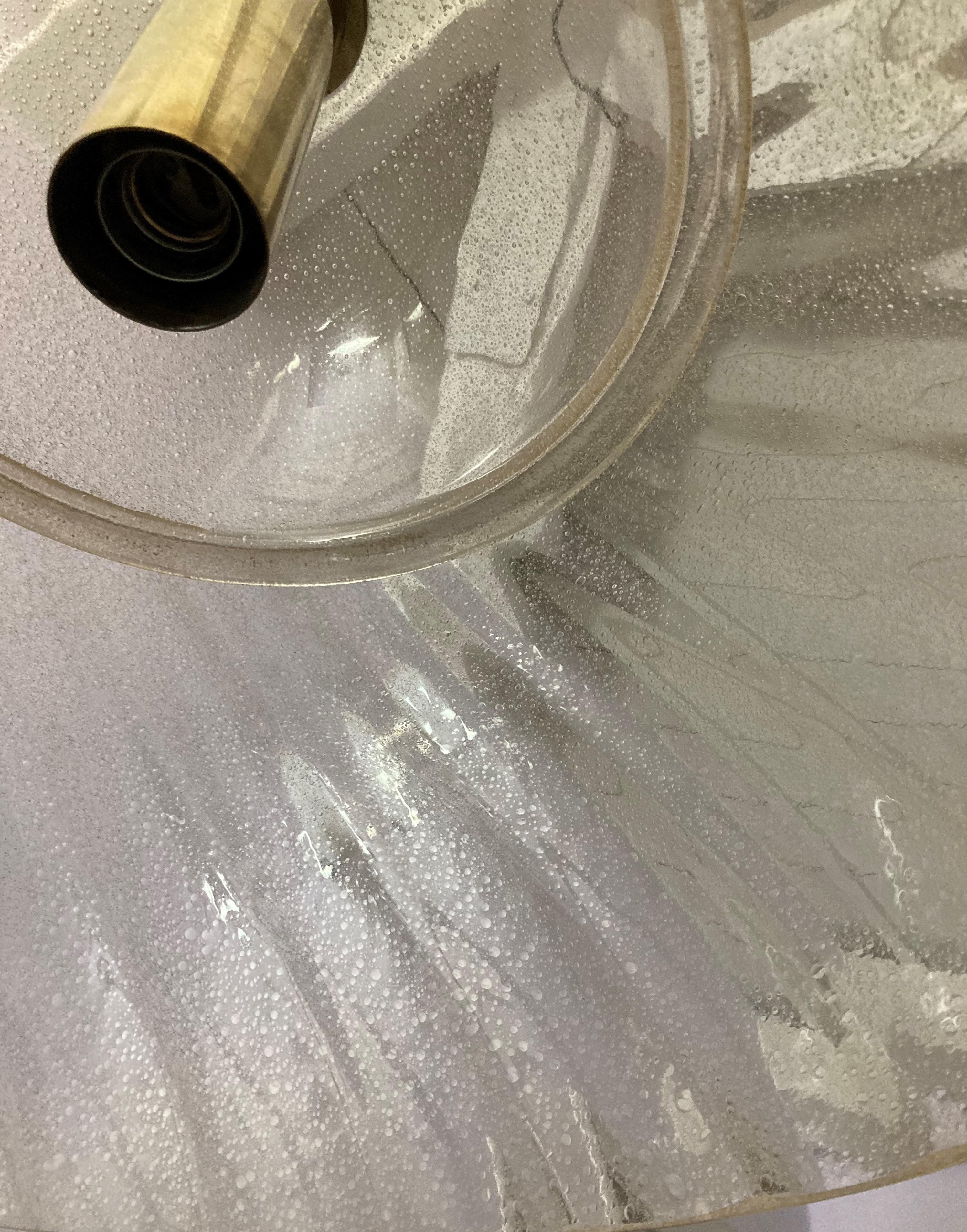 1970s Murano araña de cristal Mazzega color ámbar Late 20th Century en venta