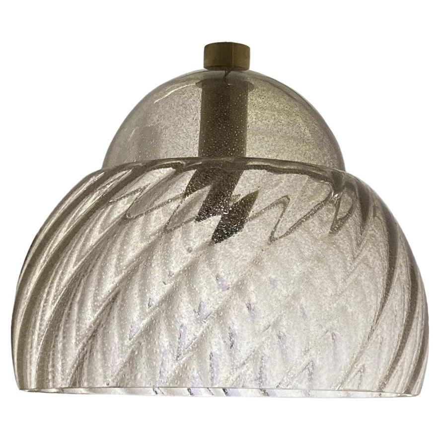 1970s Murano araña de cristal Mazzega color ámbar en venta