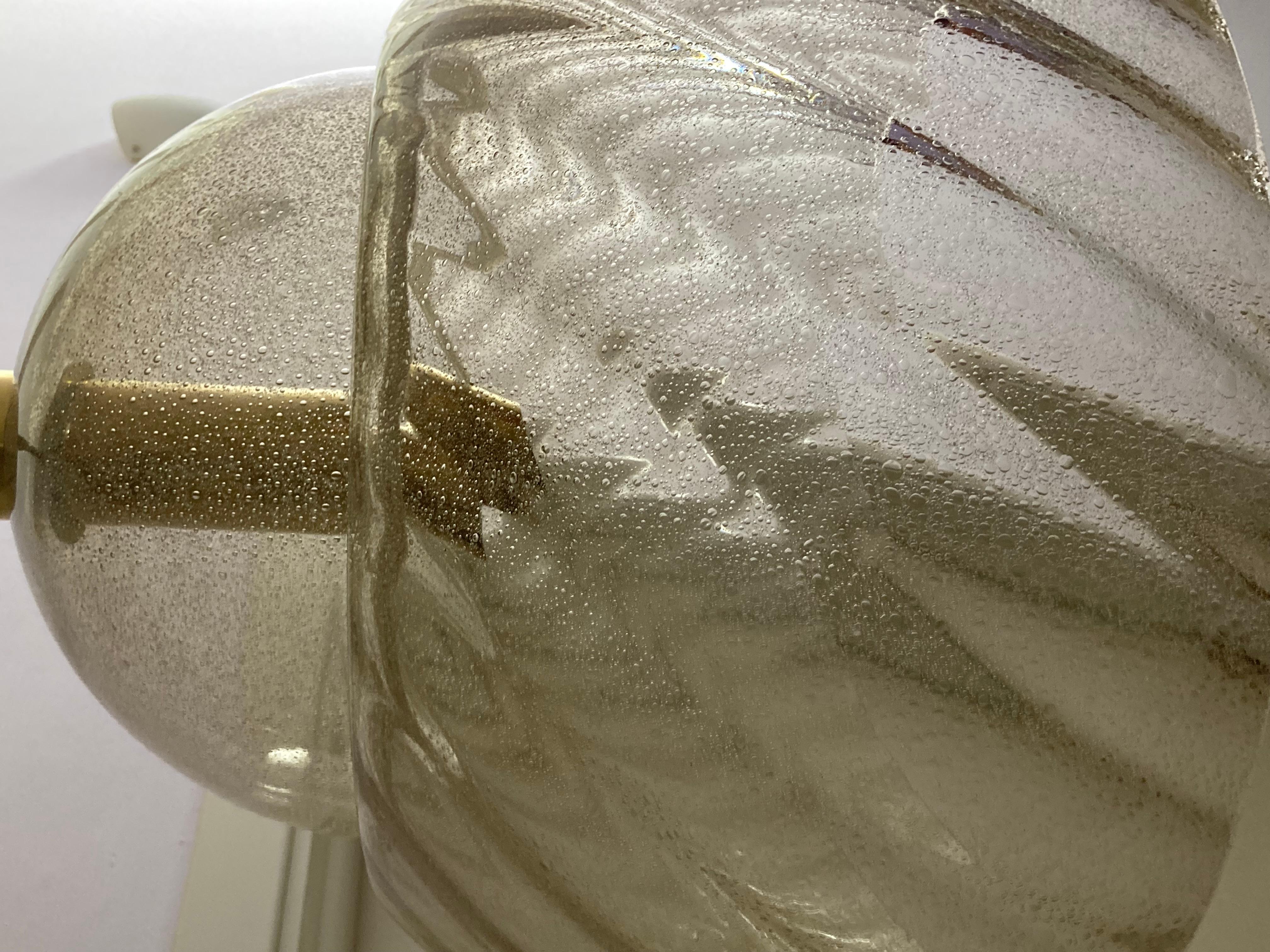 Murano glass chandelier bulicante 1970s 