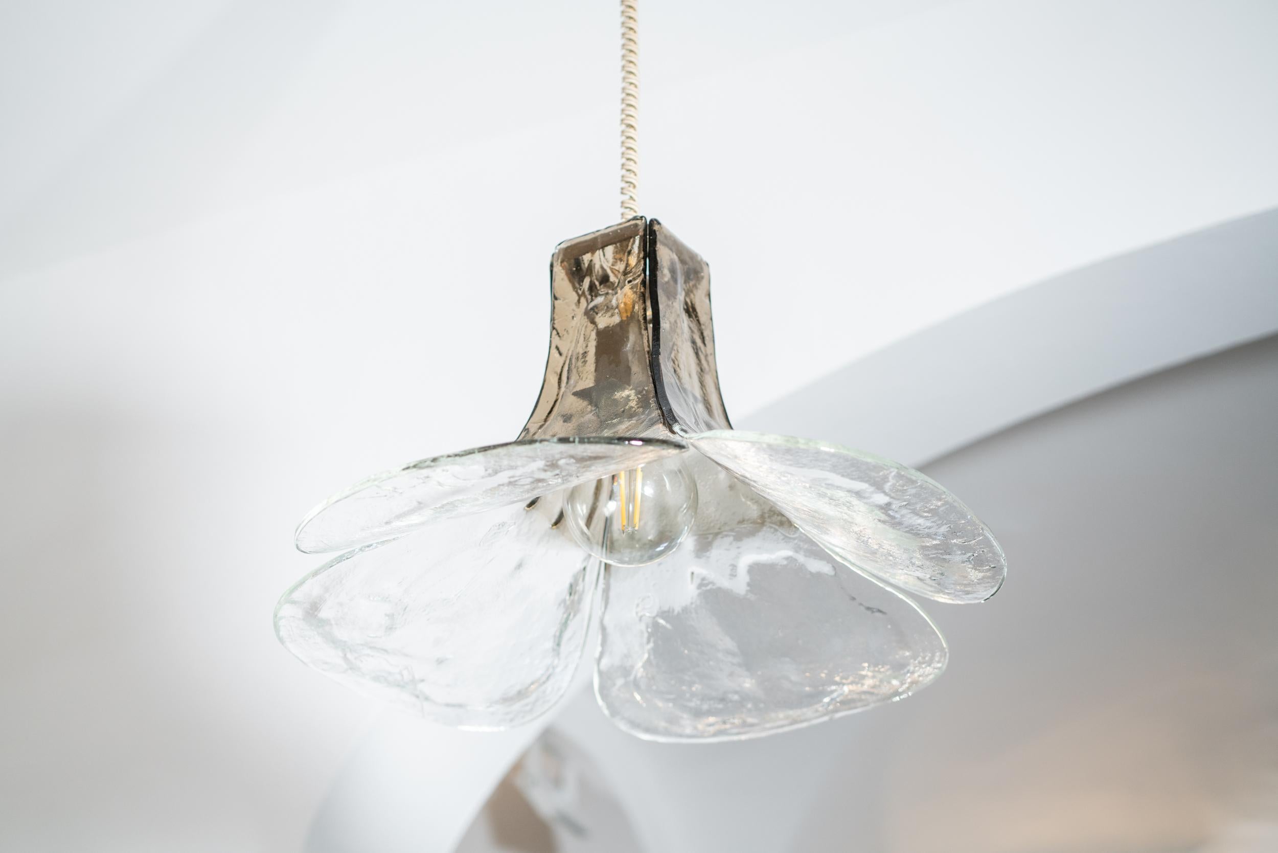 Italian Nason glass chandelier for Mazzega Murano For Sale