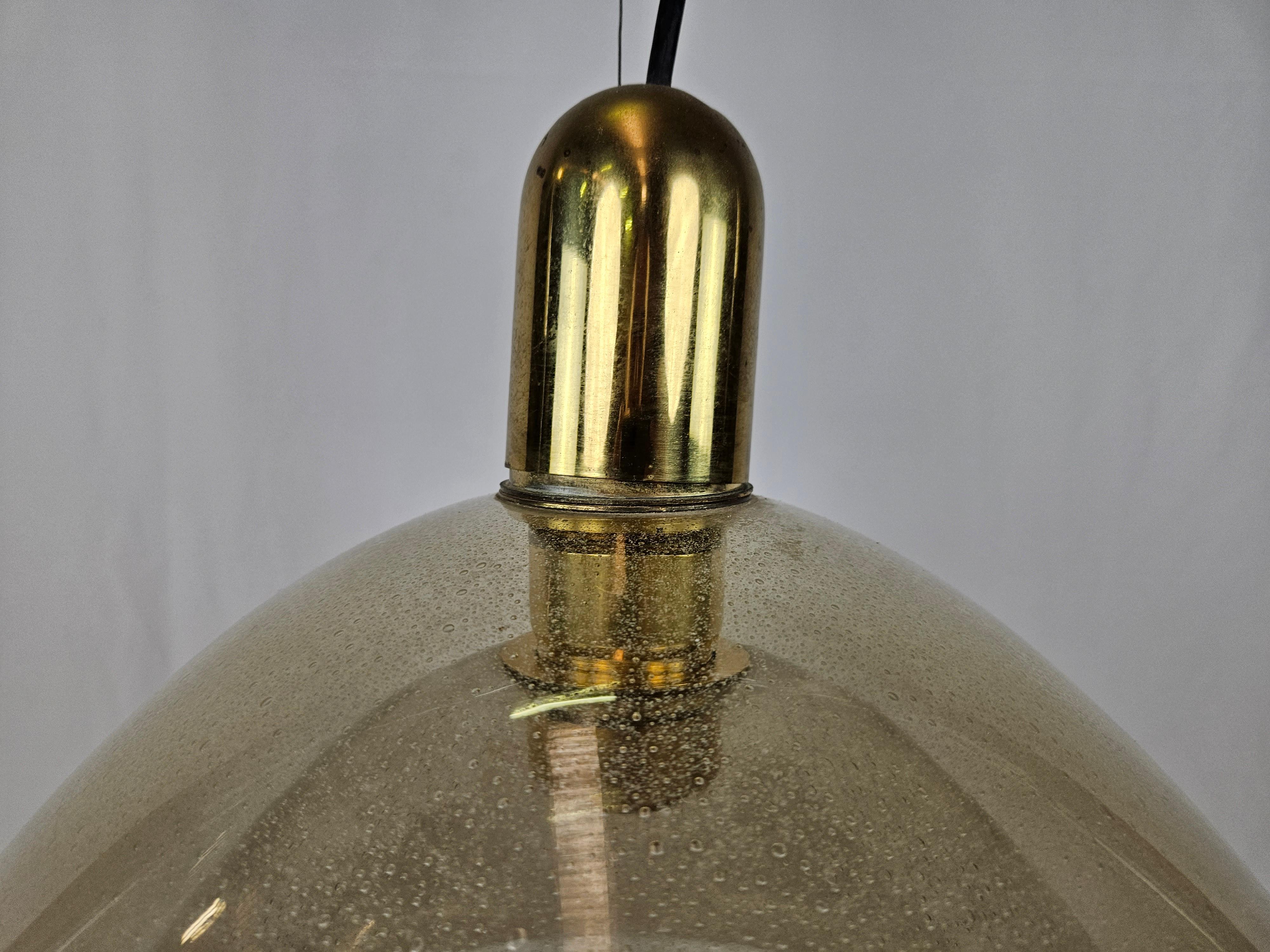 Lámpara de cristal Pulegoso atribuida a Carlo Nason para Mazzega años 70 en venta 5
