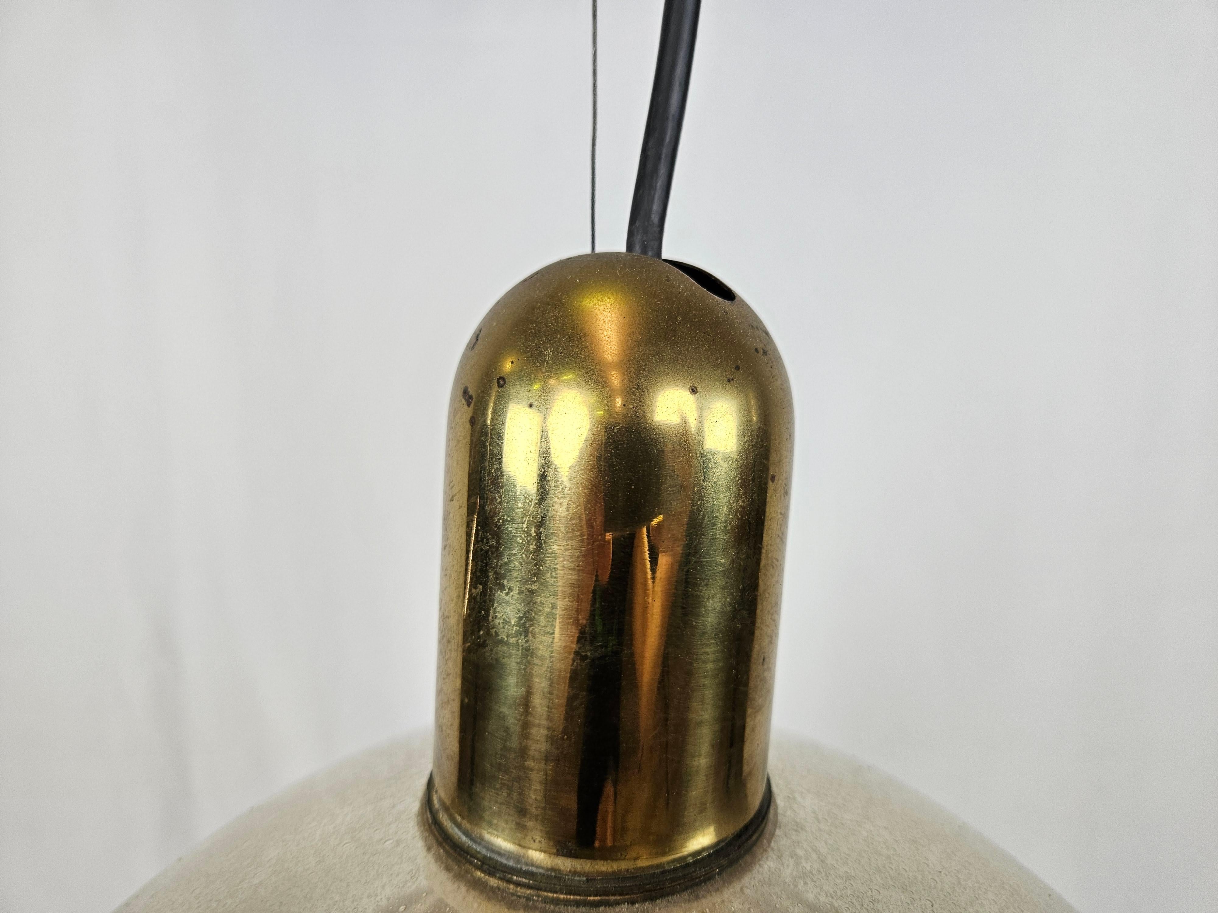 Lámpara de cristal Pulegoso atribuida a Carlo Nason para Mazzega años 70 en venta 6