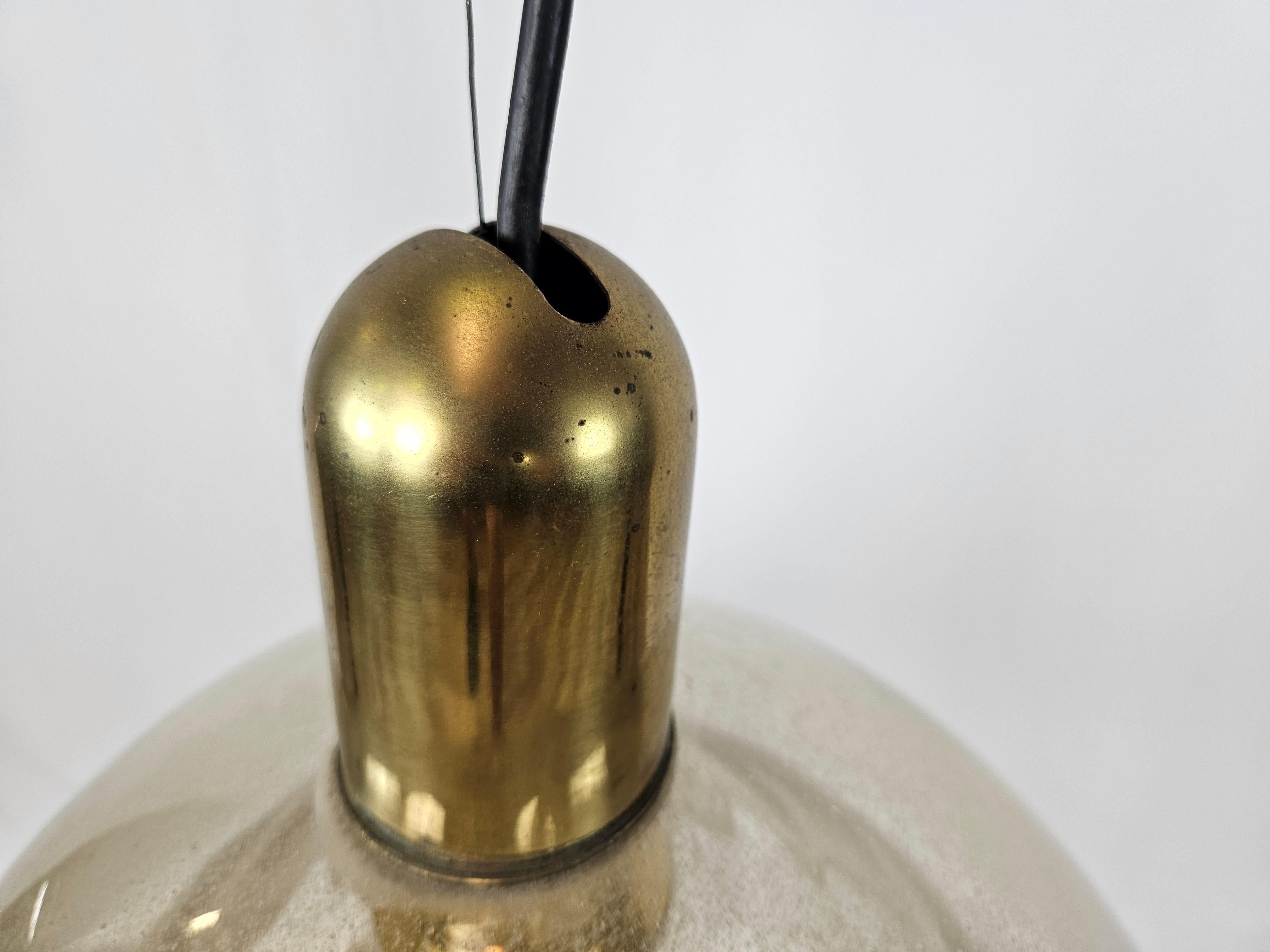Lámpara de cristal Pulegoso atribuida a Carlo Nason para Mazzega años 70 en venta 7