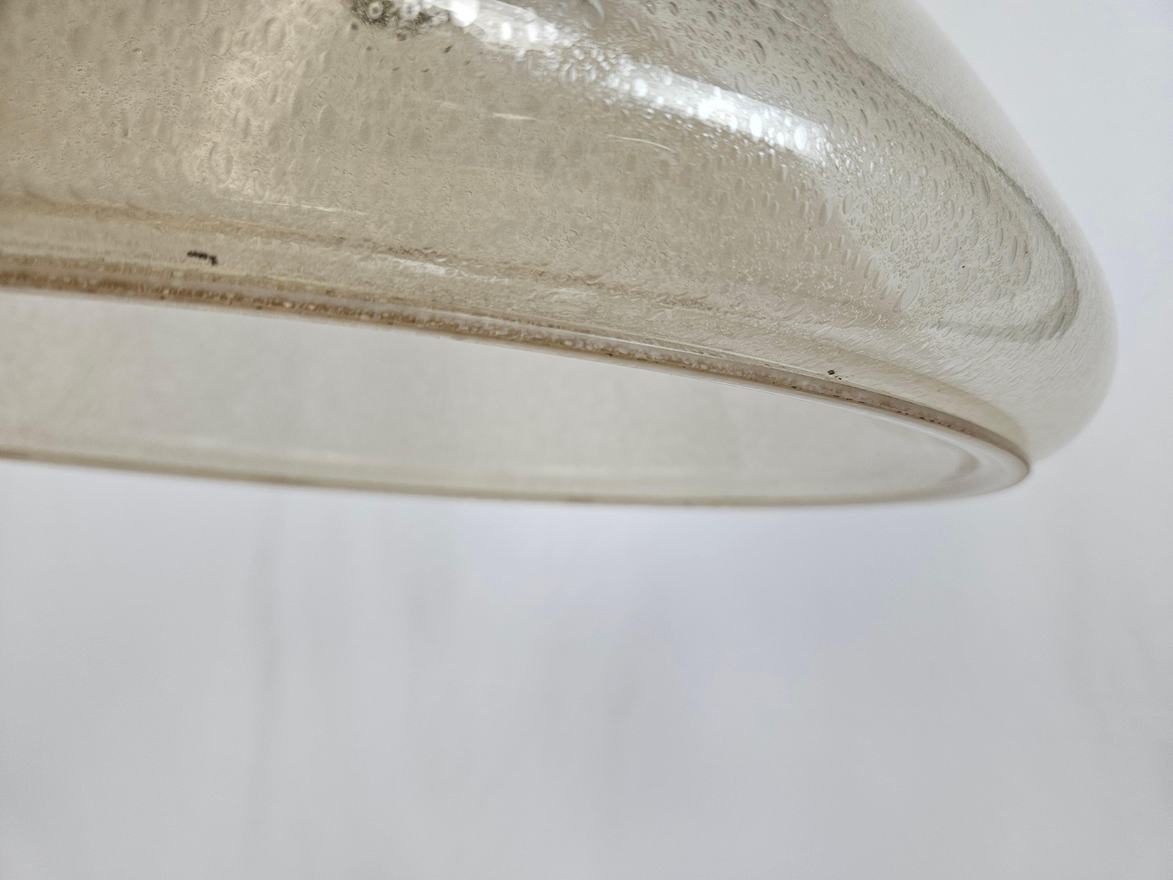 Lámpara de cristal Pulegoso atribuida a Carlo Nason para Mazzega años 70 en venta 1