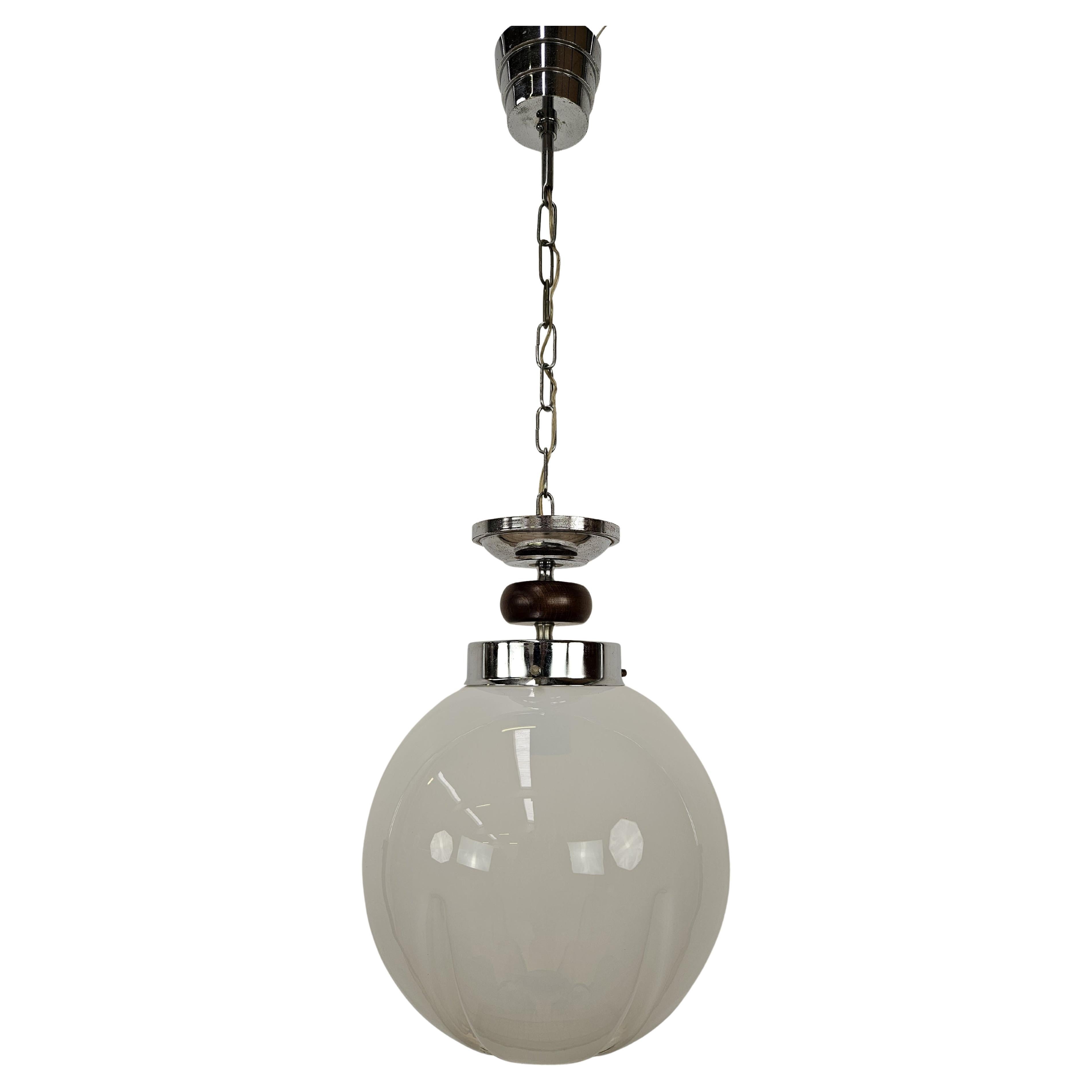 Lampadario italiano anni '60 in vetro di Murano attribuito a Mazzega