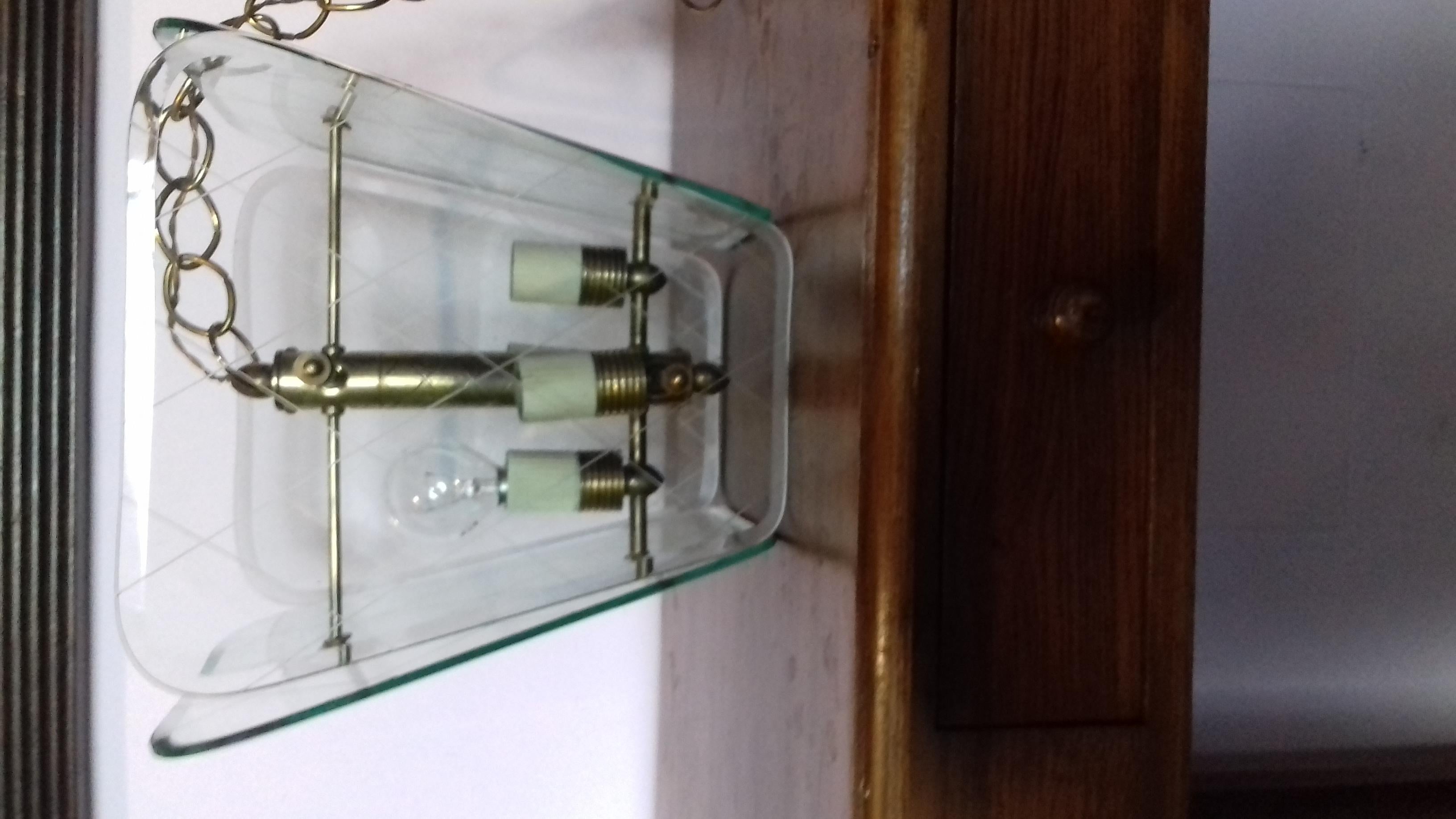 Italian chandelier attributed to Pietro Chiesa for Fontana Arte For Sale 5