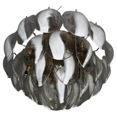 Lampadario ''La Murrina'' timbro stampato in ogni vetro di Murano vintage 70s