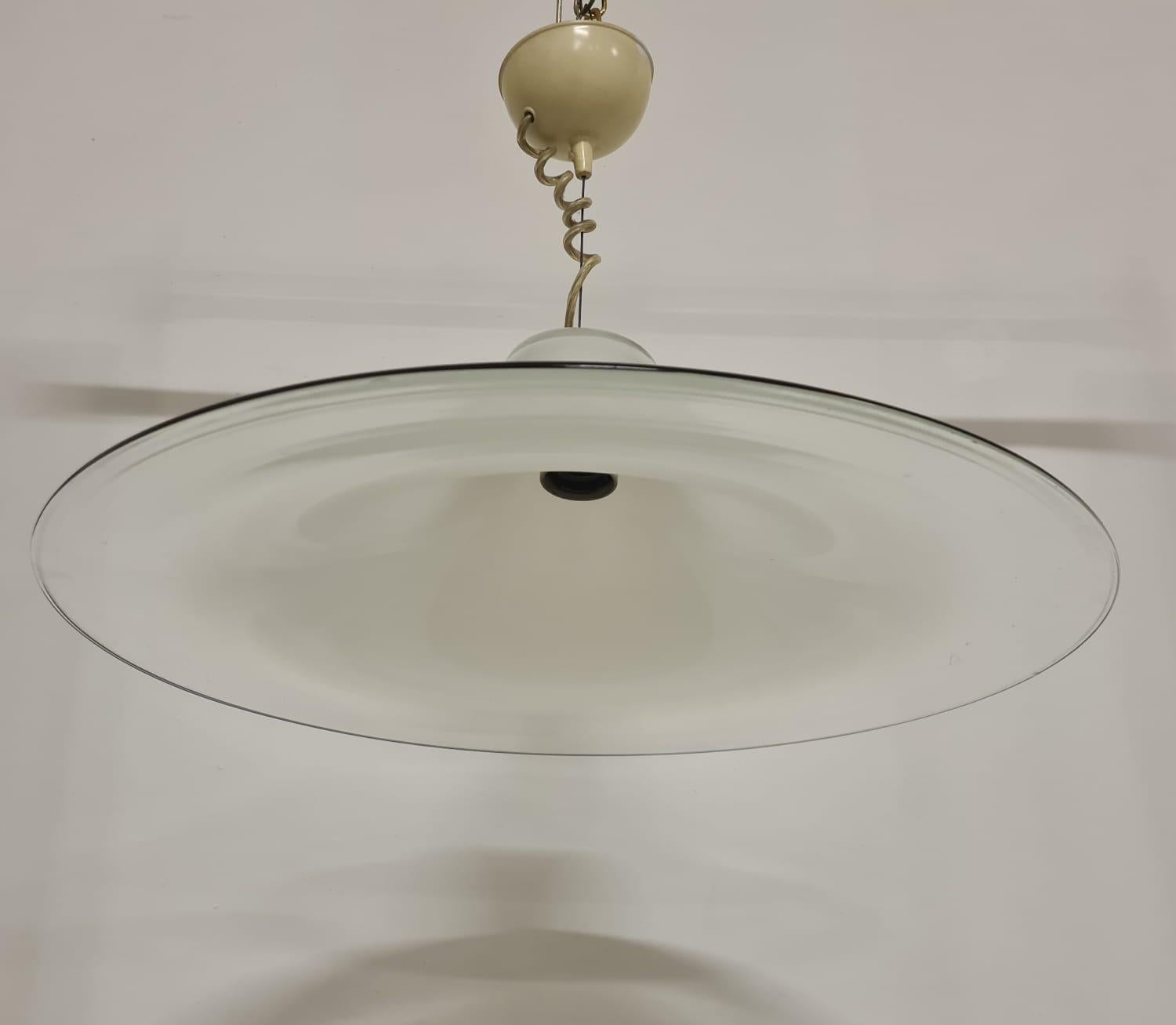 Vetro di Murano Lampadario Leucos Renato Toso in vendita