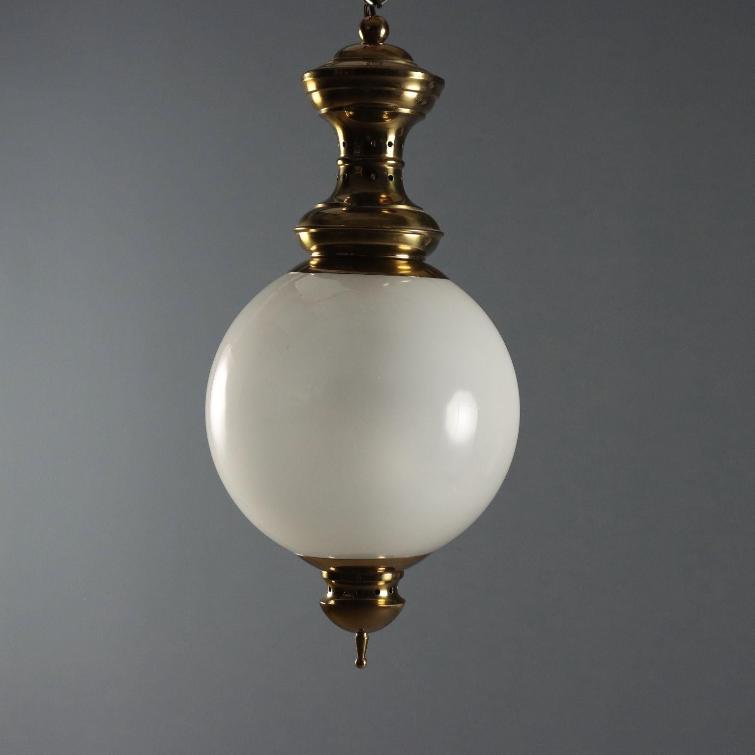 Ottone Lampadario LS1 di Luigi Caccia Dominioni per Azucena, Anni 60 in vendita