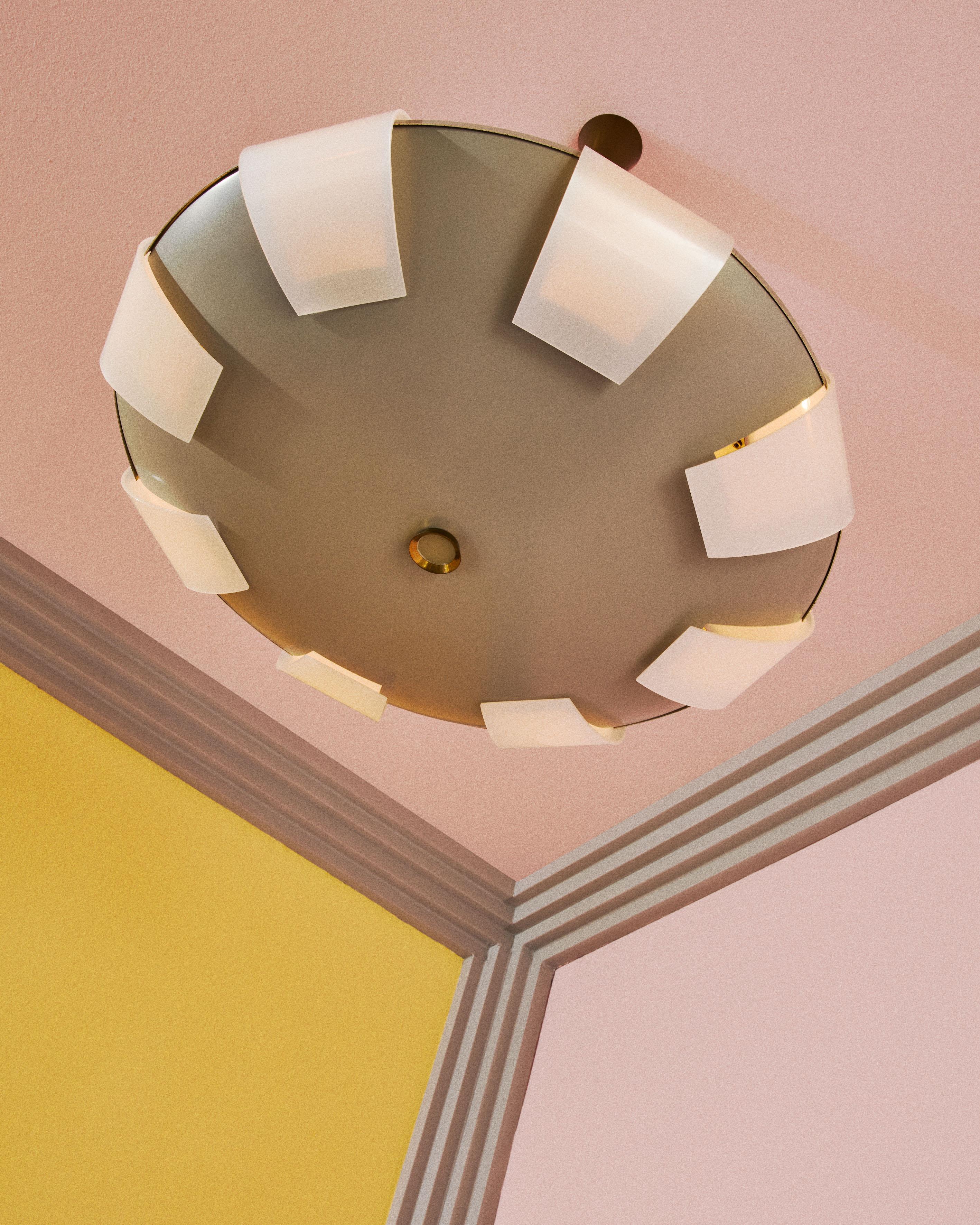 Mid-Century moderno Lampadario mod. 12596, design Angelo Lelii per Arredoluce, Italia in vendita