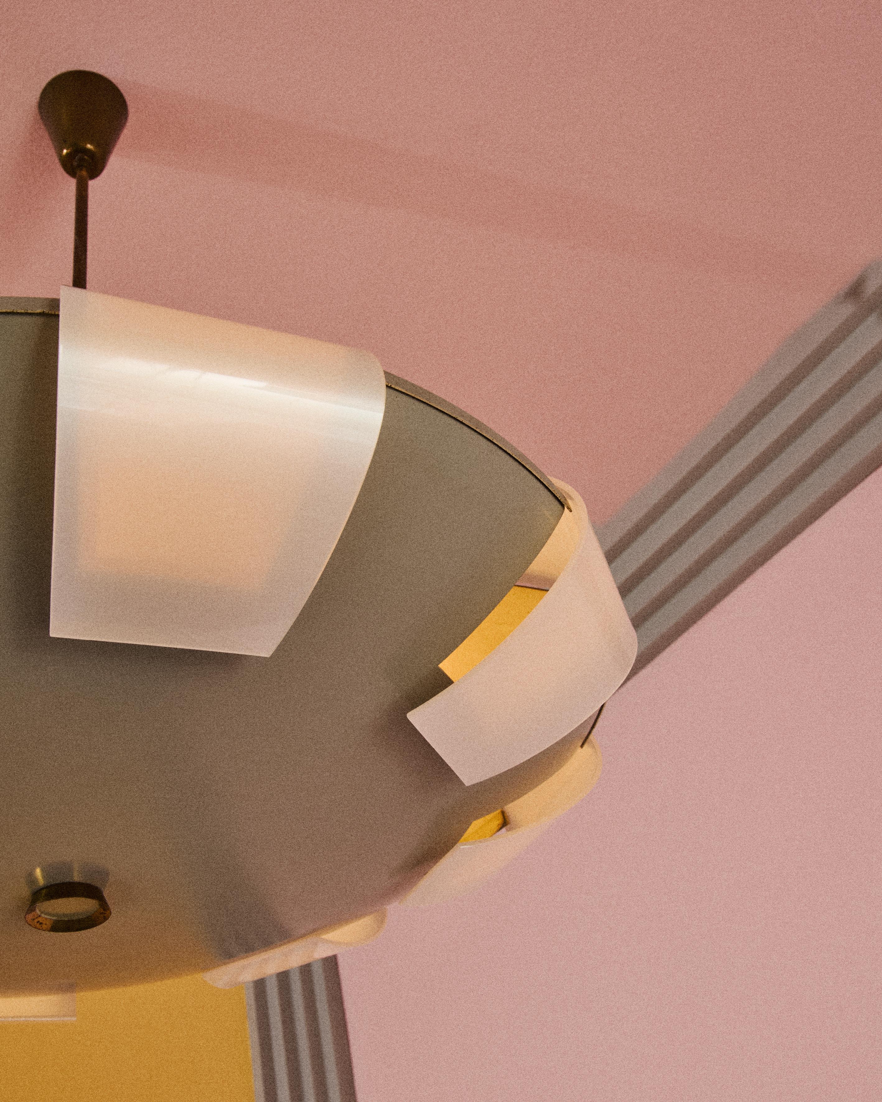 Italian Lampadario mod. 12596, design Angelo Lelii per Arredoluce, Italia in vendita