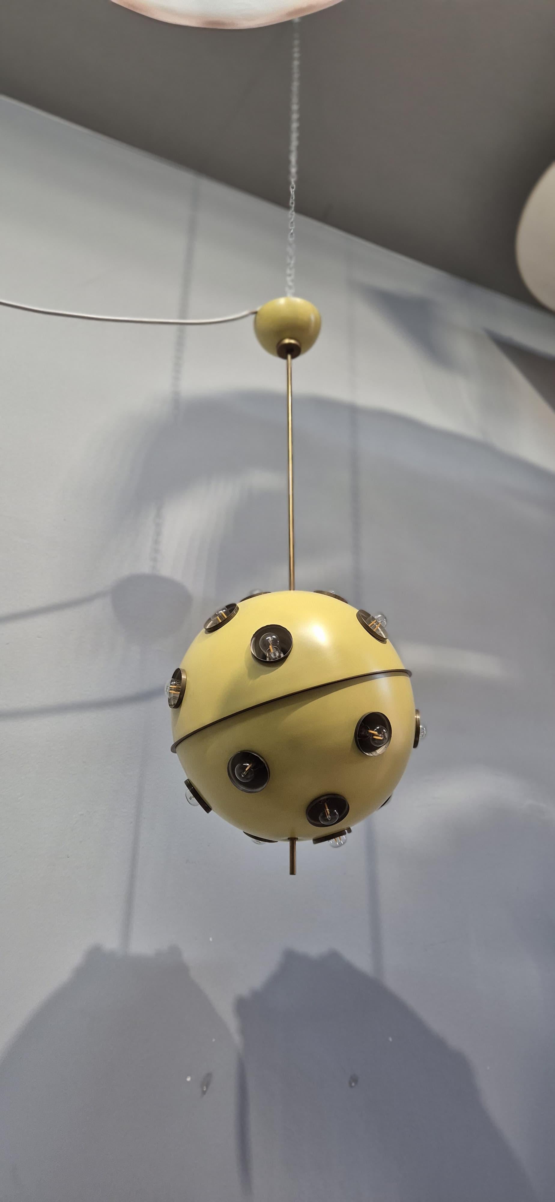 Lampadario Modello 551 di Oscar Torlasco per Lumi in vendita 6