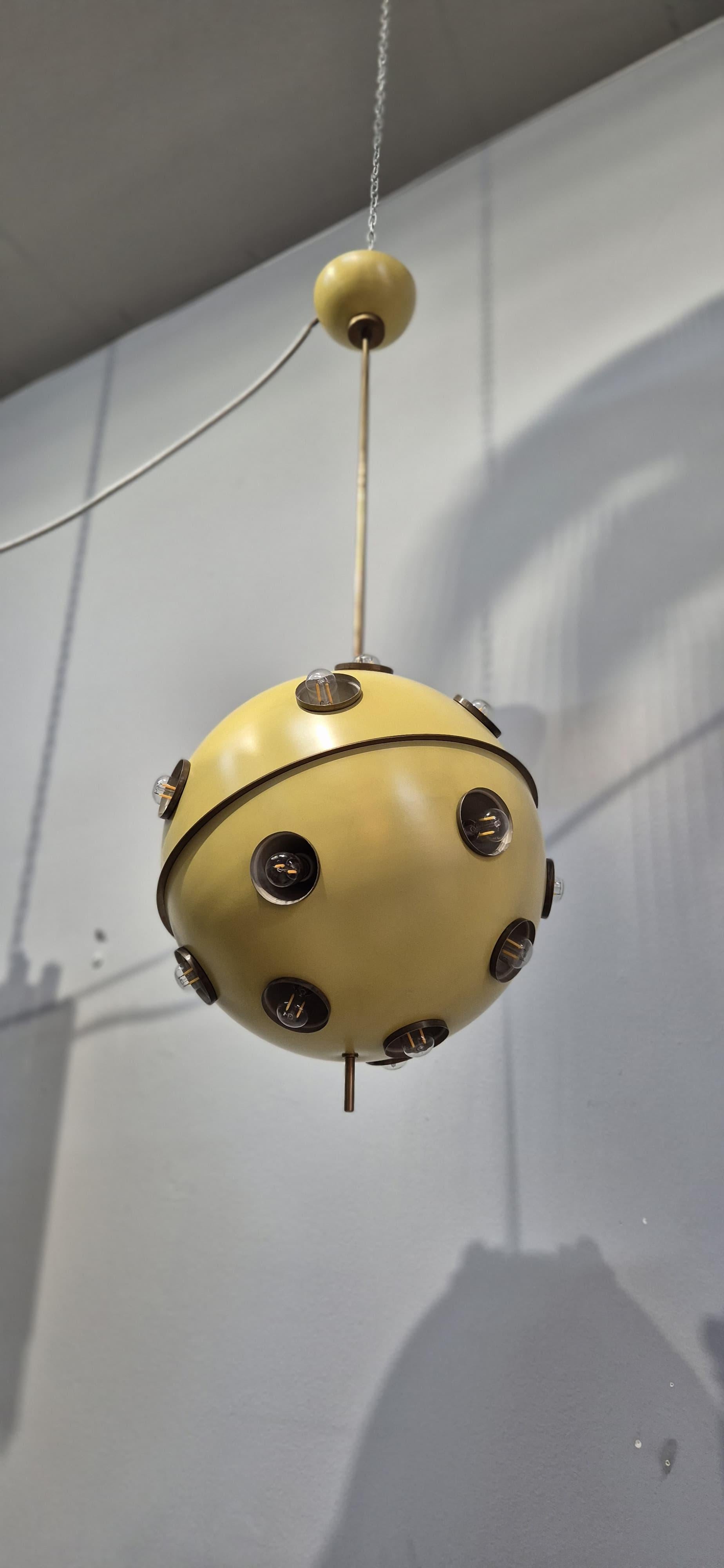 Lampadario Modello 551 di Oscar Torlasco per Lumi in vendita 7