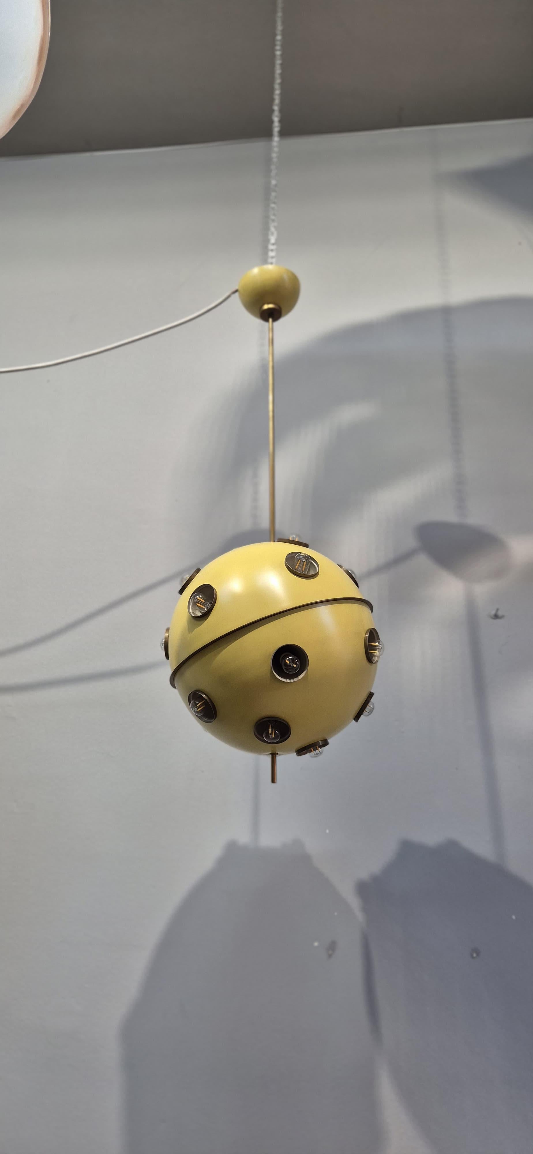 Lampadario Modello 551 di Oscar Torlasco per Lumi in vendita 8