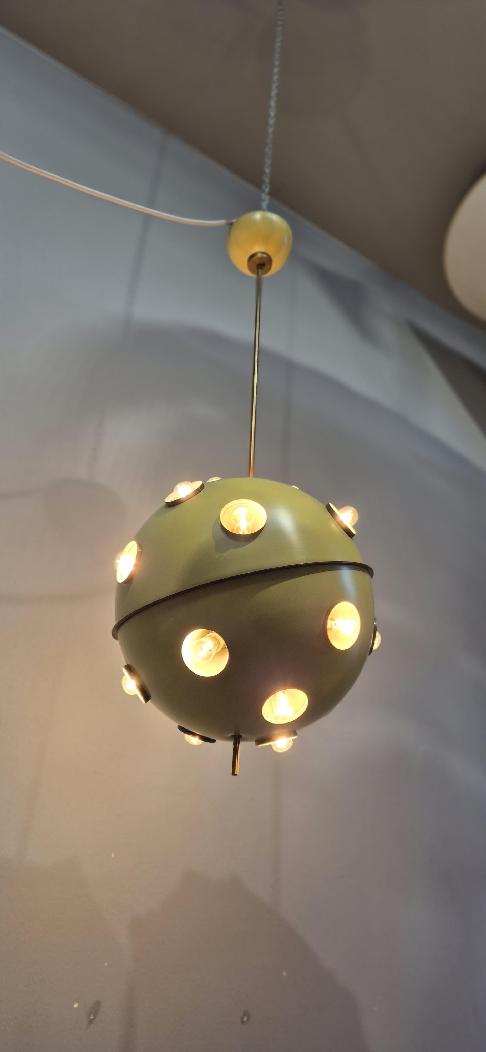 Lampadario Modello 551 di Oscar Torlasco per Lumi in vendita 9