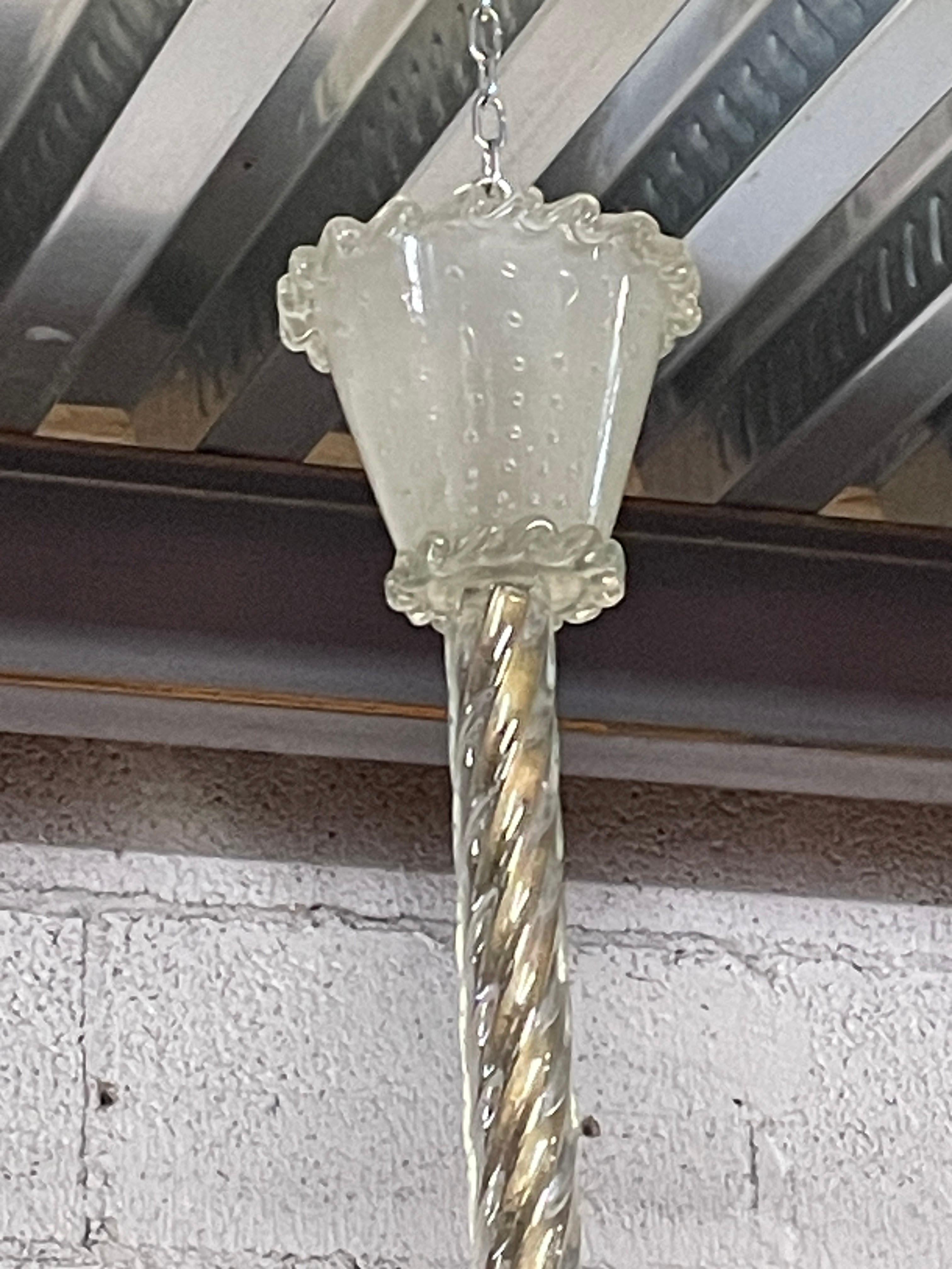 Lampadario monumentale Seguso anni '30 in vendita 6