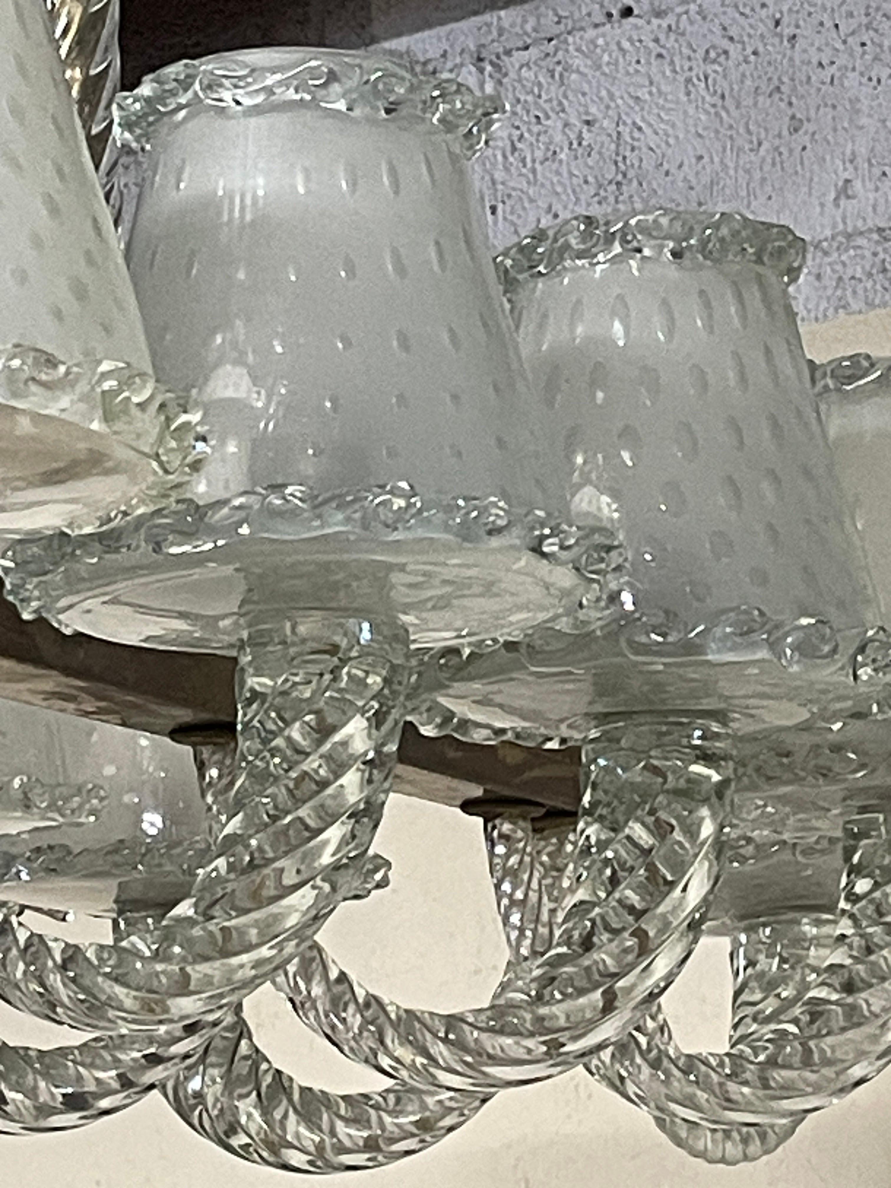 Lampadario monumentale Seguso anni '30 in vendita 8
