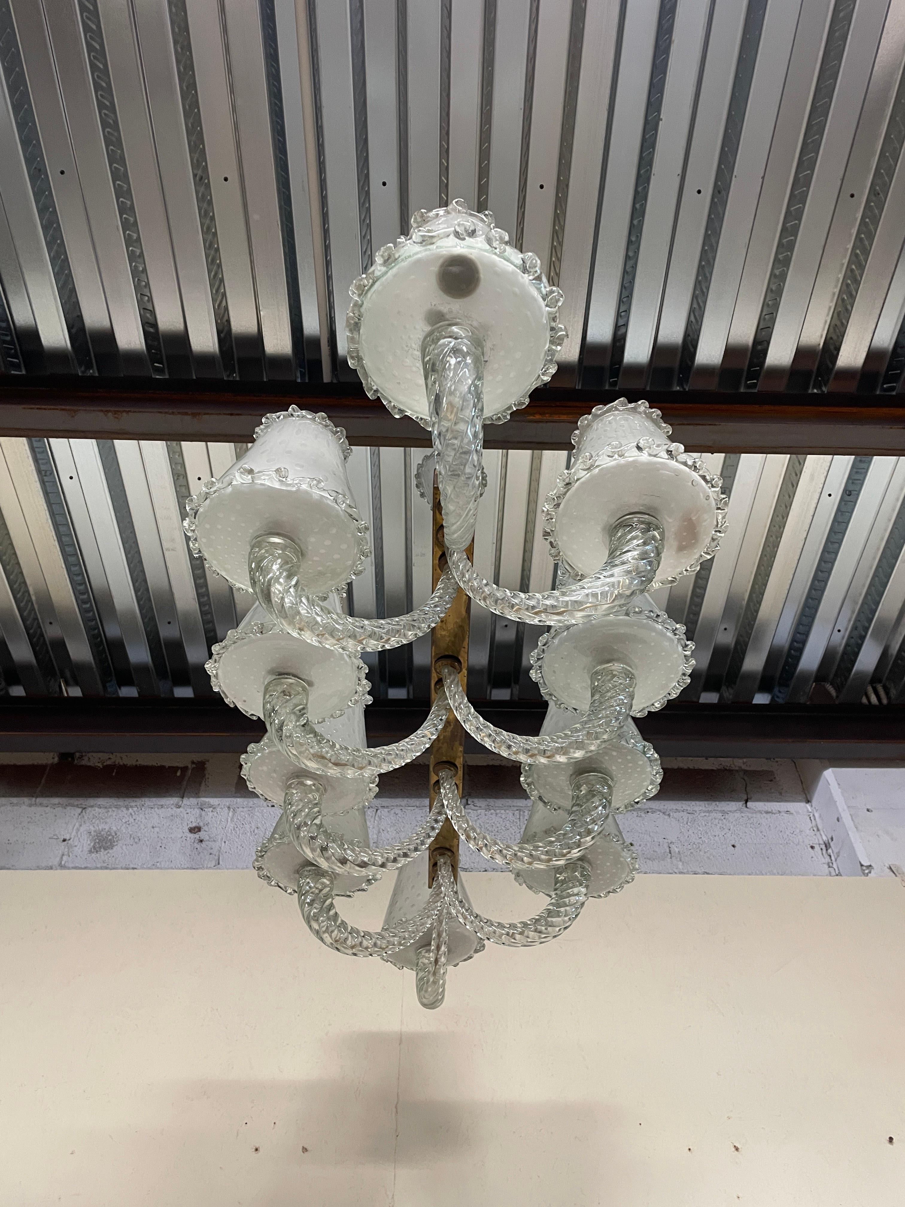 Lampadario monumentale Seguso anni '30 in vendita 2