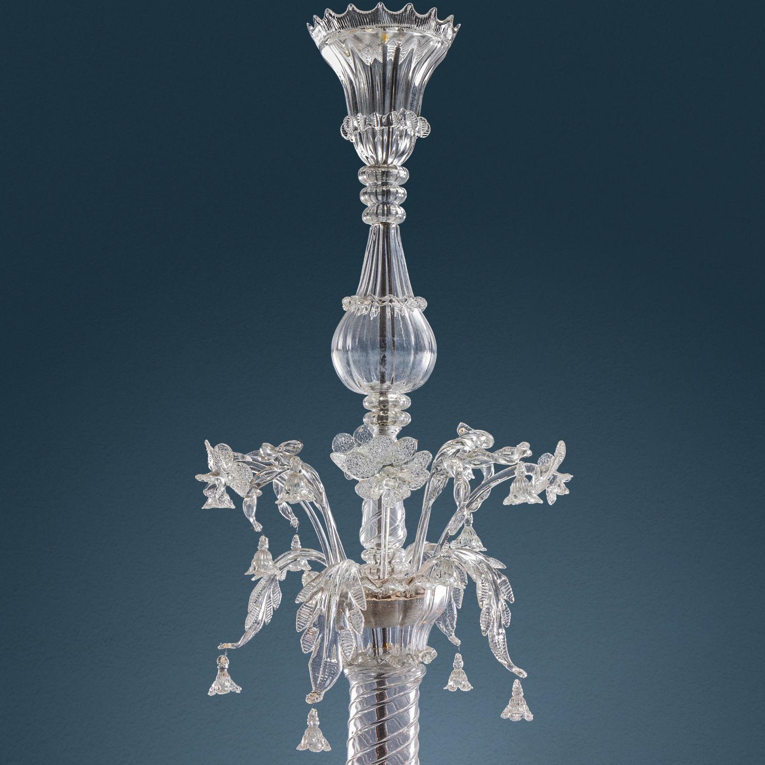XVIII secolo Lampadario Murano “a Colonna” Venezia Fine XVIII Secolo in vendita