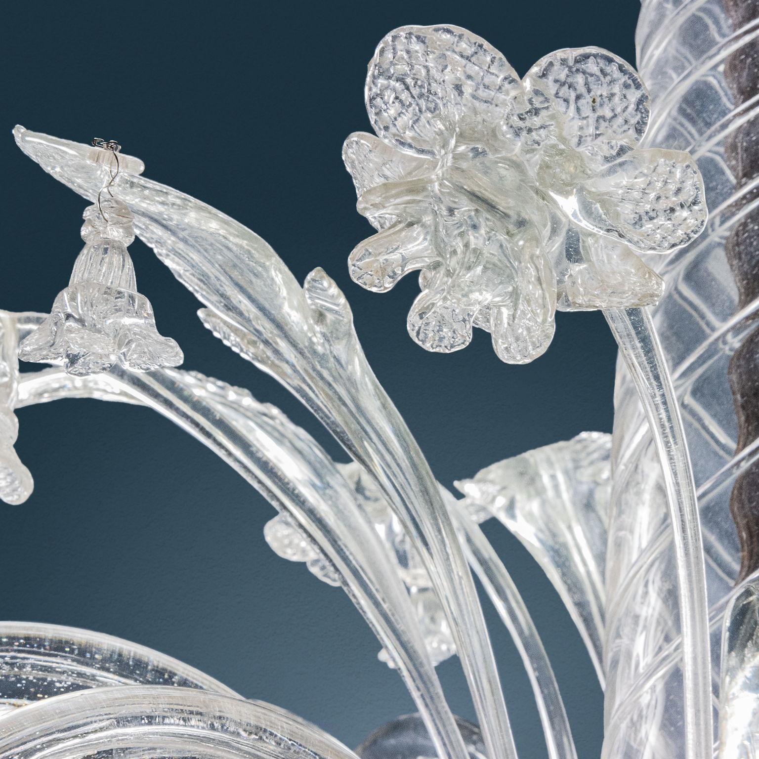 Vetro di Murano Lampadario Murano “a Colonna” Venezia Fine XVIII Secolo in vendita
