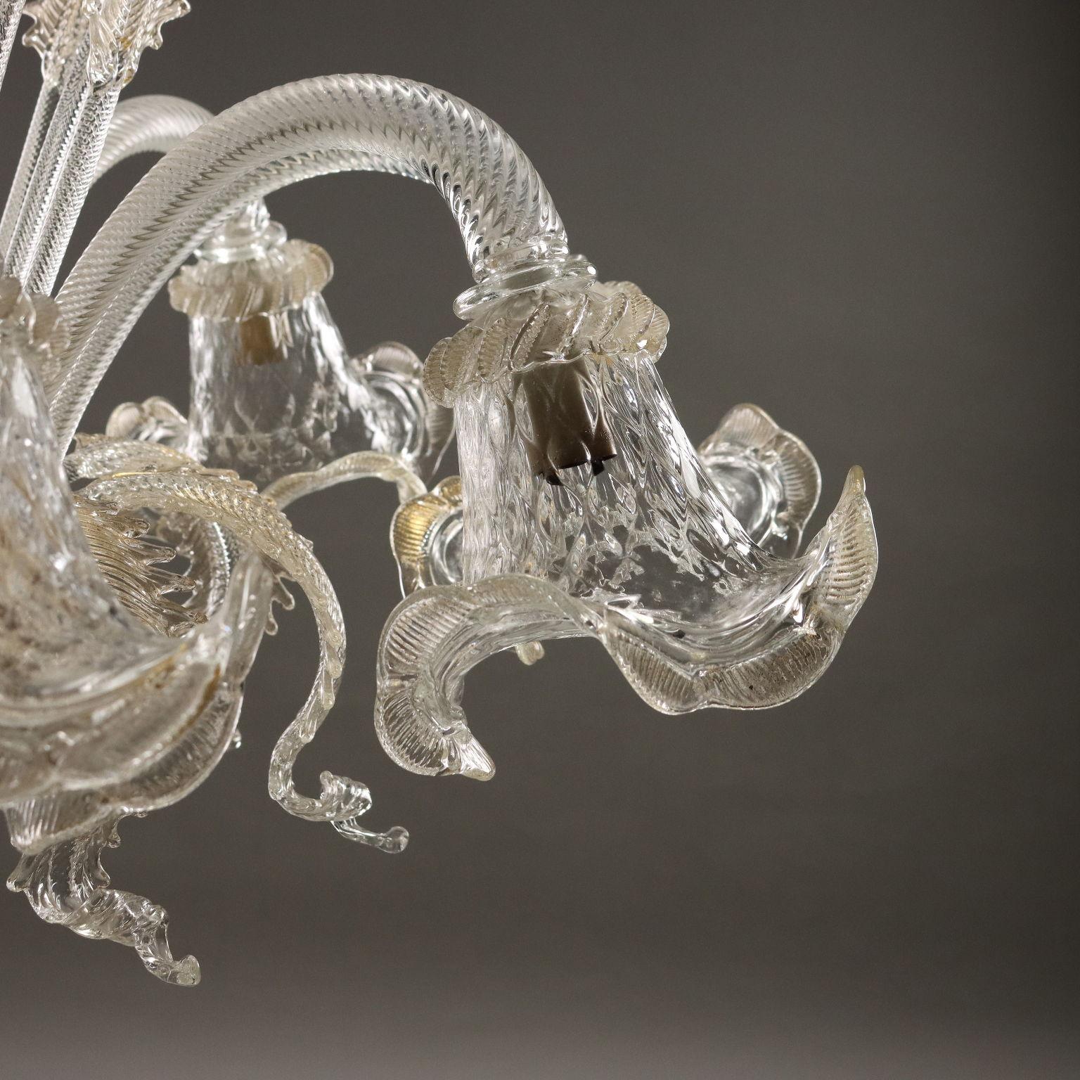 Italian Lampadario Murano Italia XX Secolo For Sale