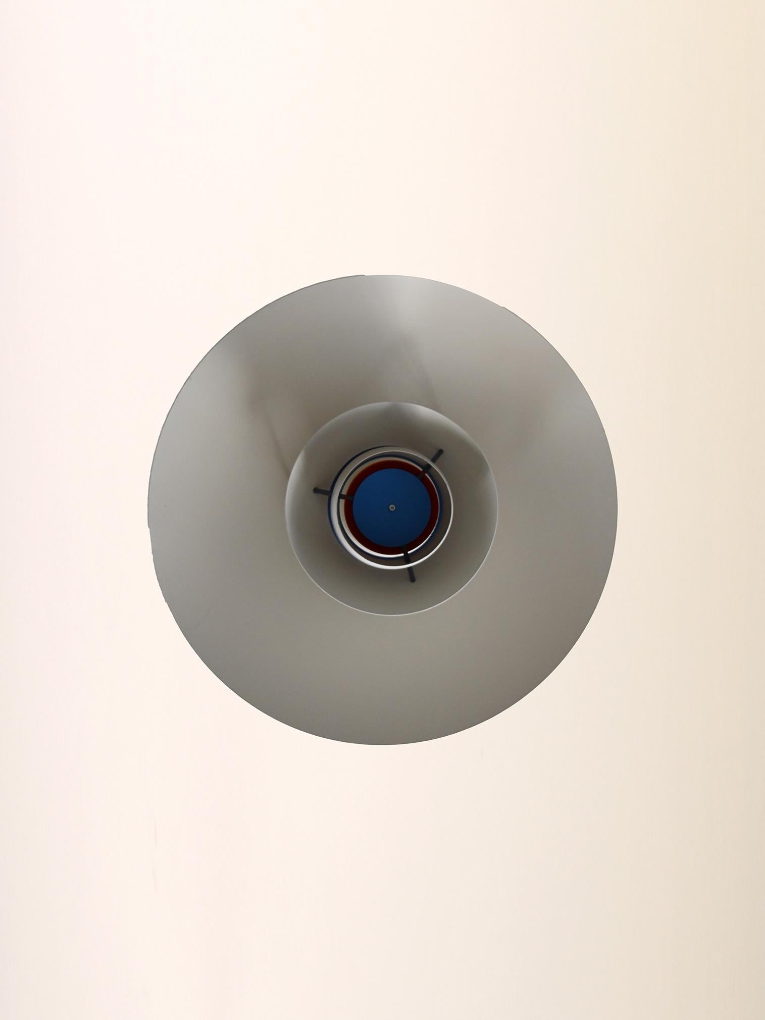 Danish Lampadario PH 5 bianco di Poul Henningsen in vendita
