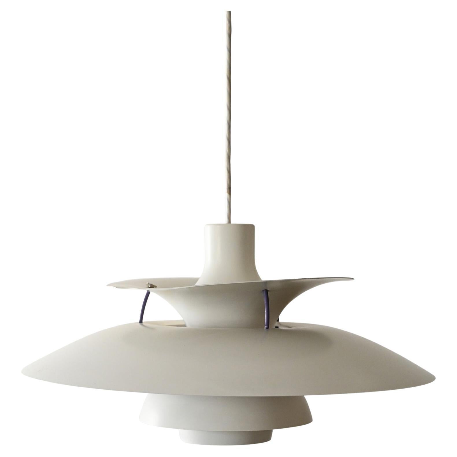 Lustre blanc PH 5 de Poul Henningsen