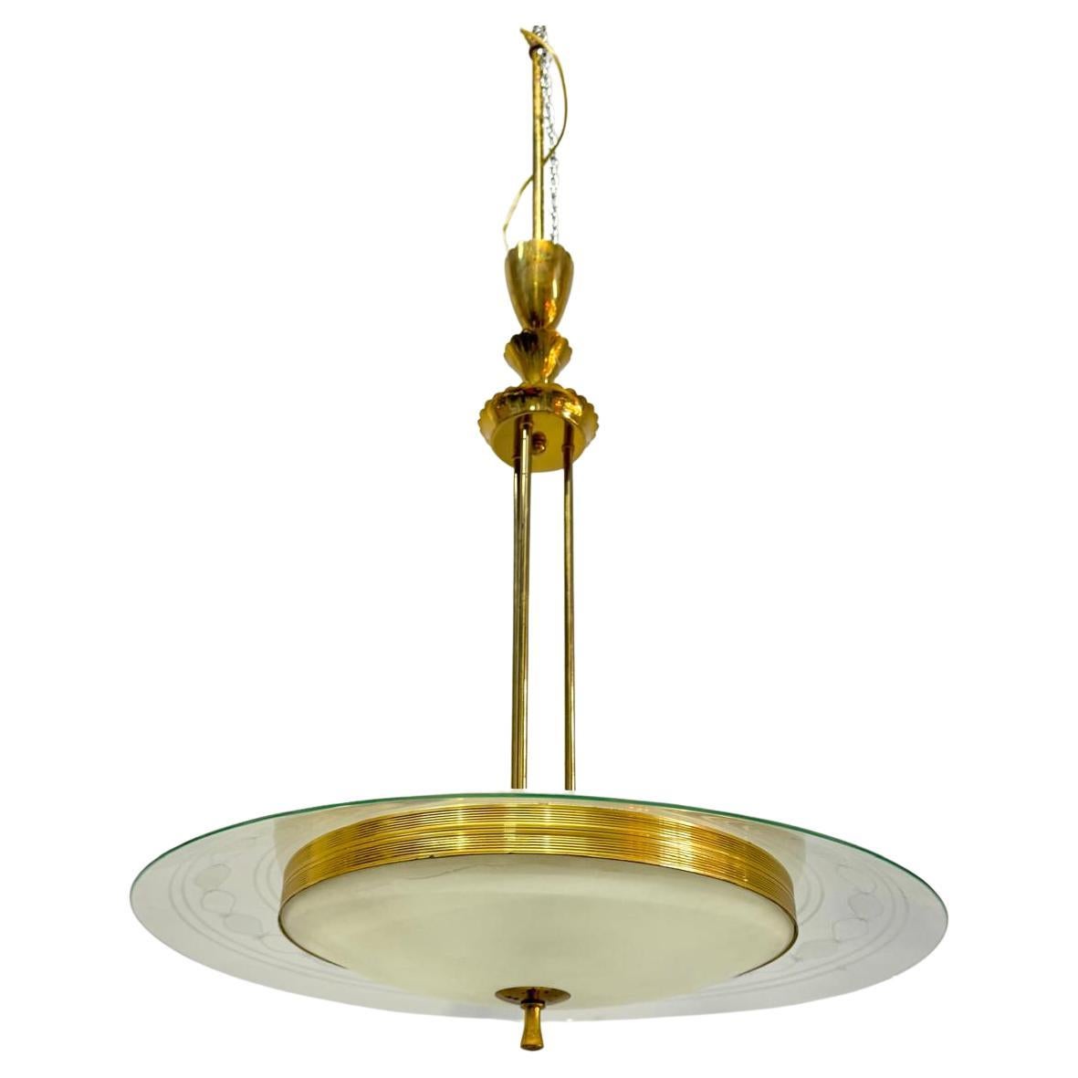 Lampadario Pietro Chiesa, anni '50 in vendita