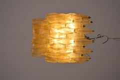Venini amber polyhedron chandelier