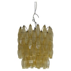 Venini amber polyhedron chandelier