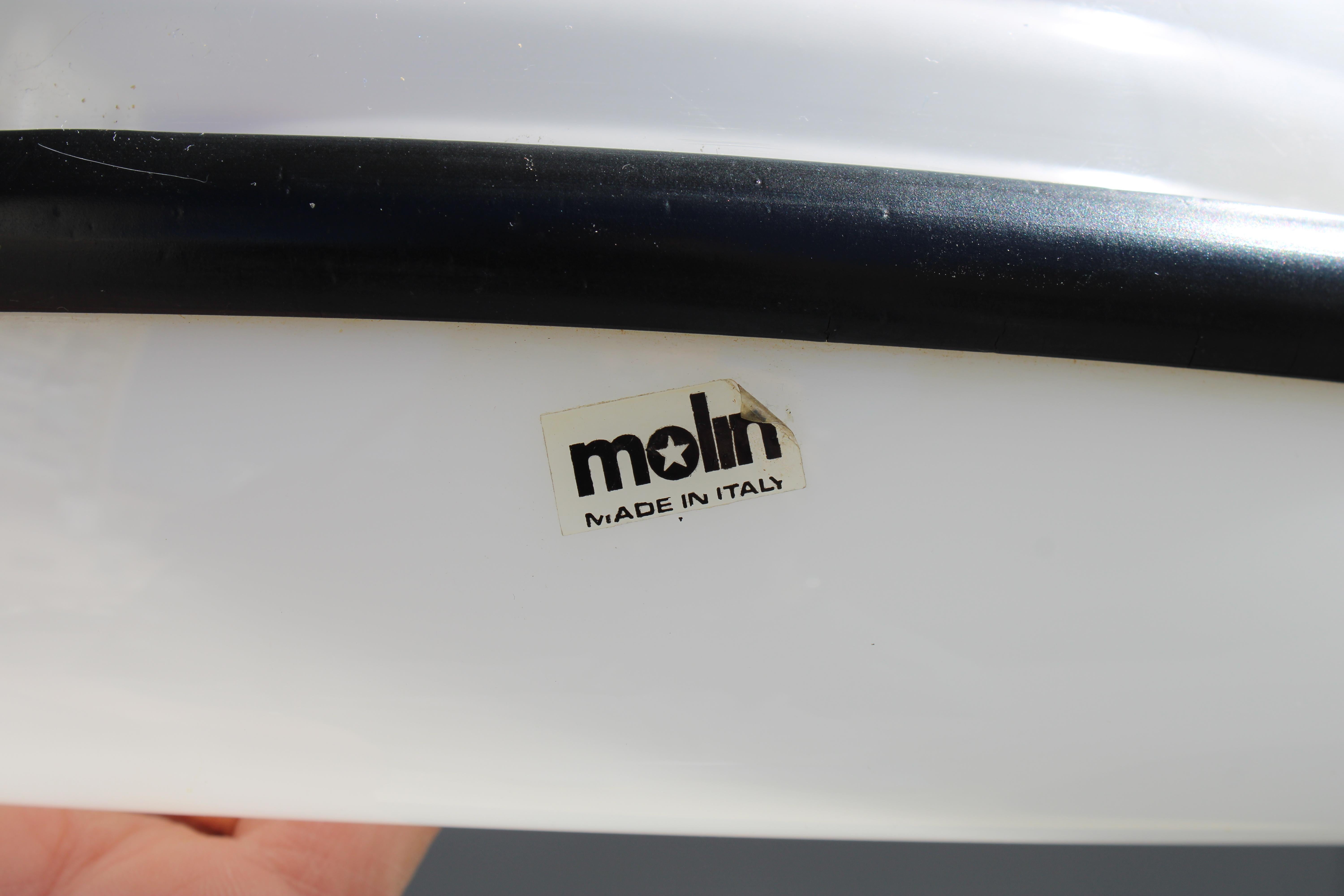 Pop Art 1970 lustre italien en plastique Sottsass Style Molin en vente 7