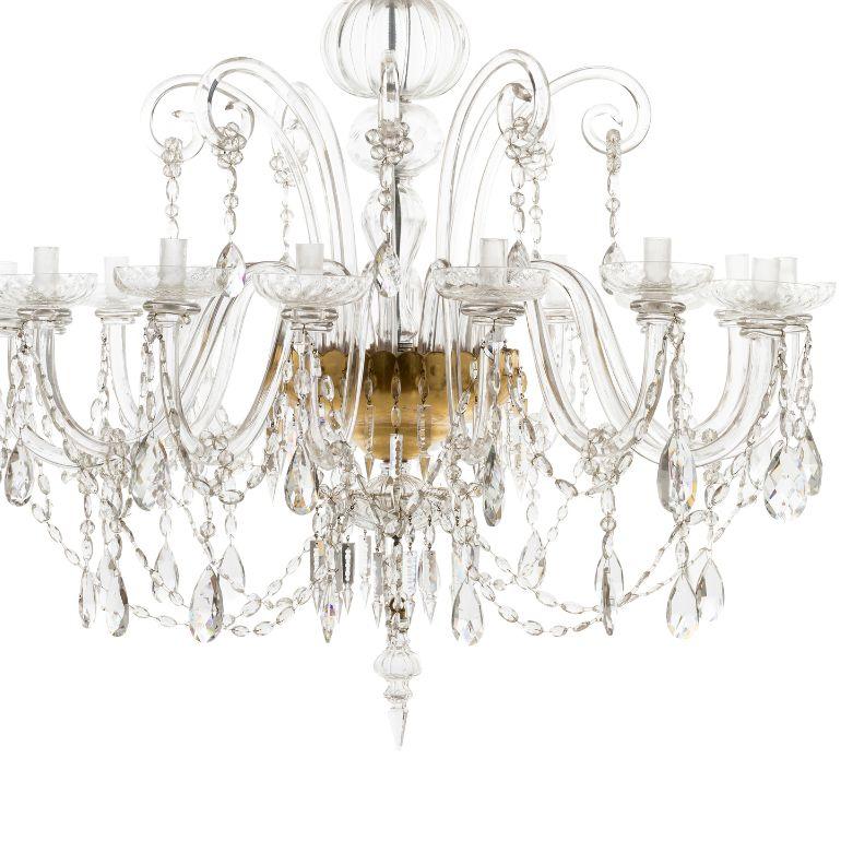 Lustre Reggia à 12 lumières avec structure en cristal Neuf - En vente à Firenze, FI