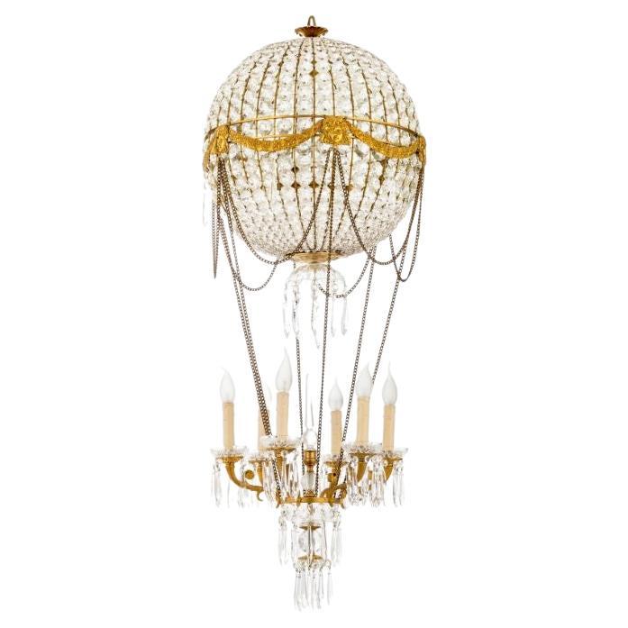 Reggia hot air balloon chandelier with 8 lights