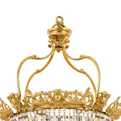 Reggia chandelier with crystal prisms