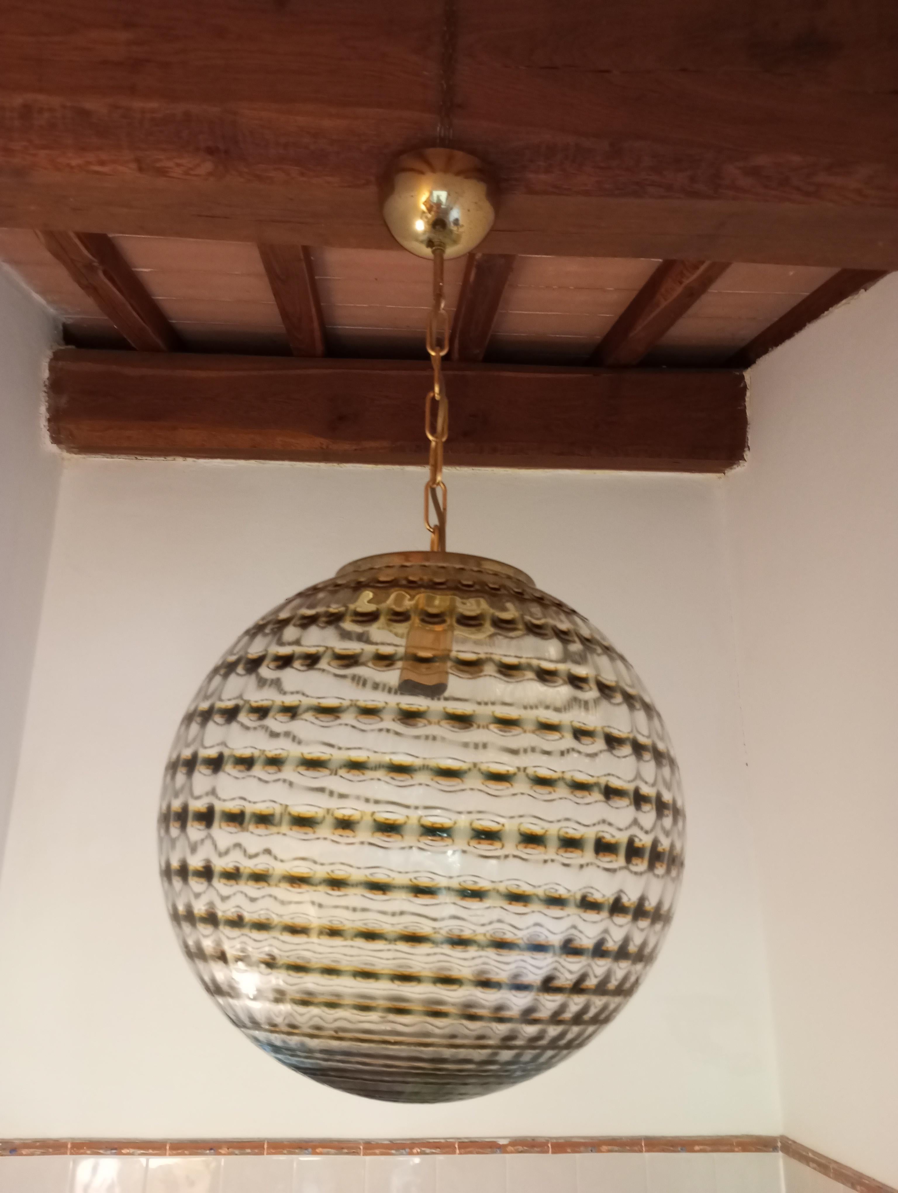 Lampadario rotondo di Targetti Sankey, Italia anni’60. in vendita 4