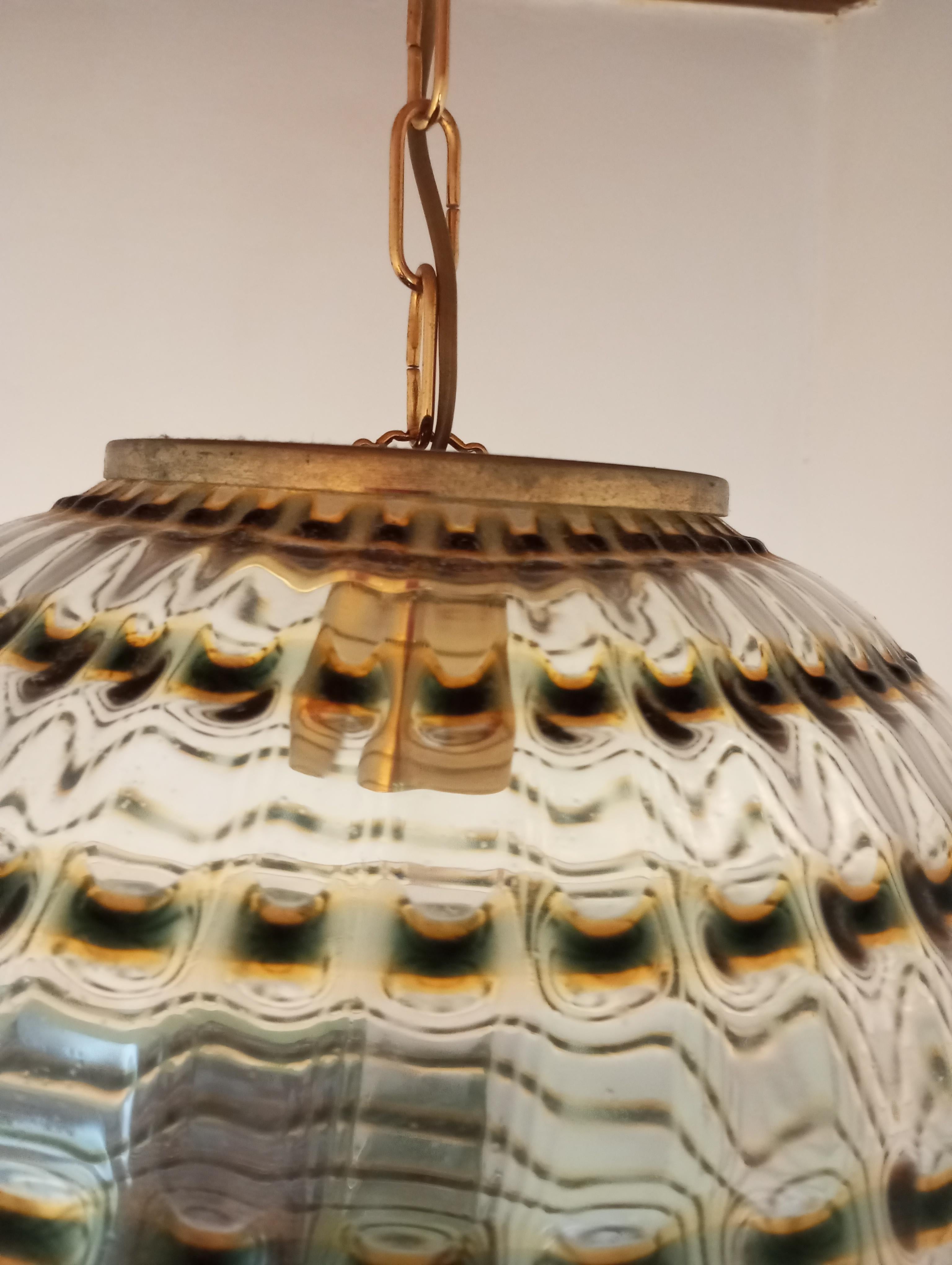 Italian Lampadario rotondo di Targetti Sankey, Italia anni’60. in vendita