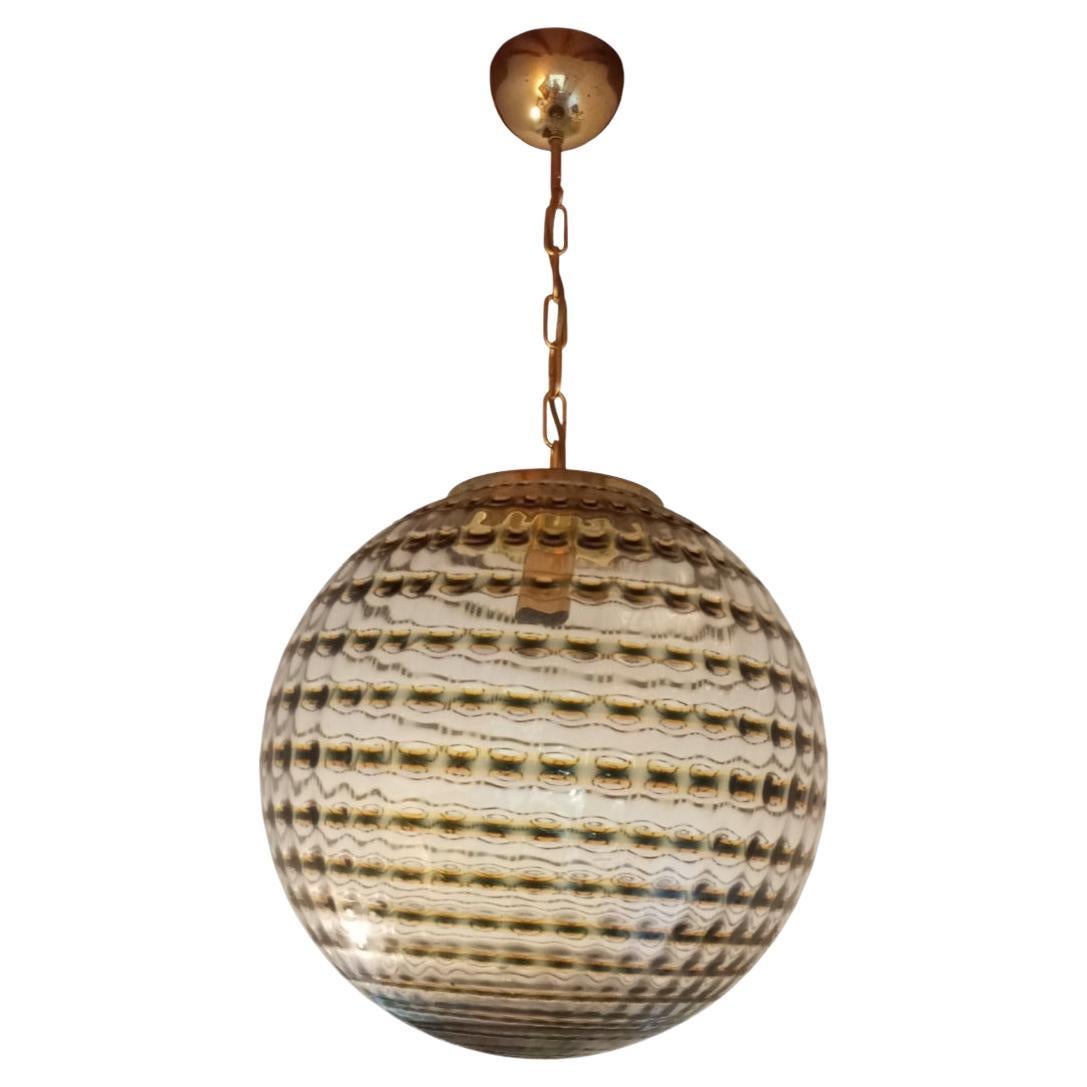 Round chandelier by Targetti Sankey, Italy 1960s.