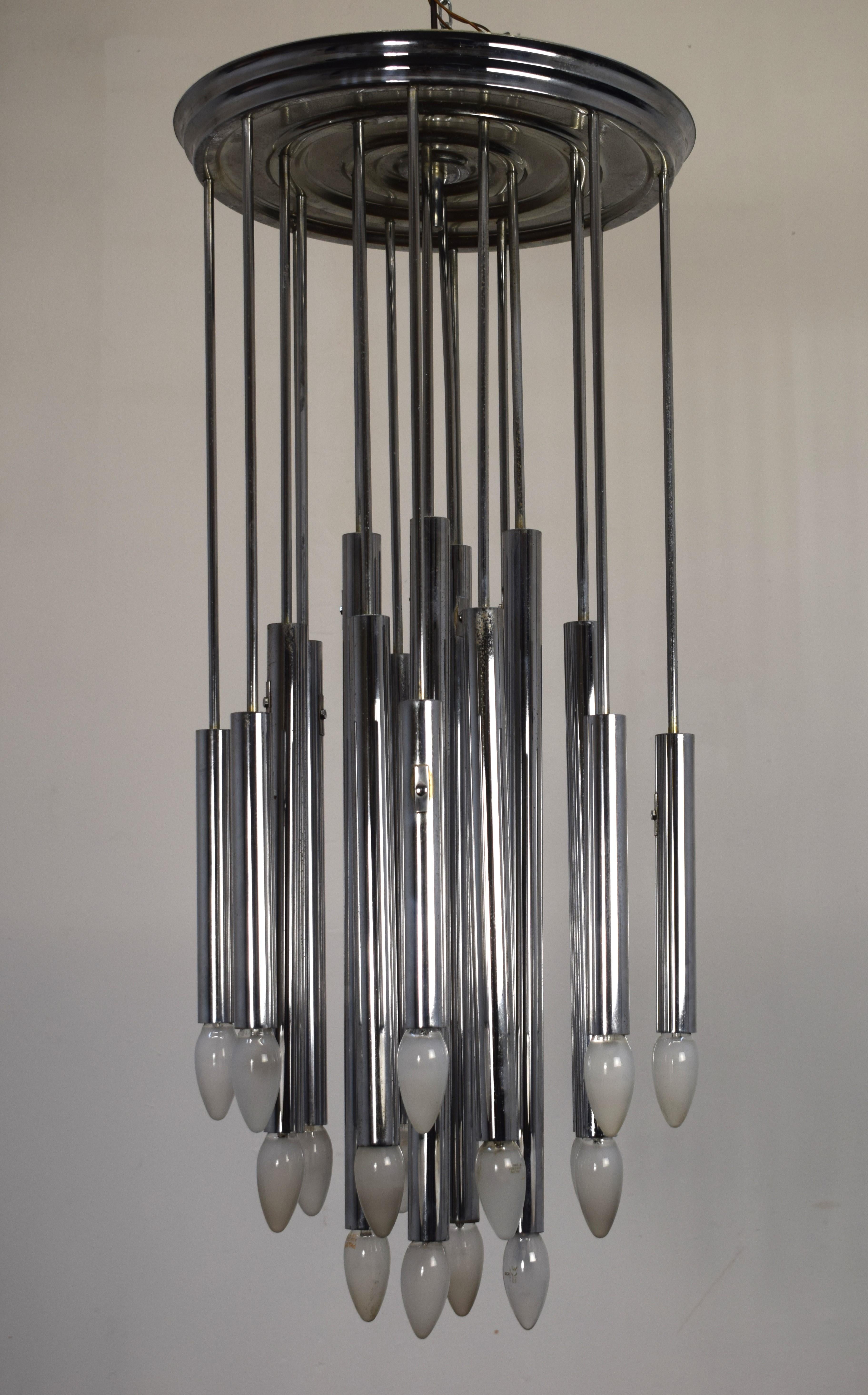 Sciolari chandelier, Italy, 1970s. For Sale 3