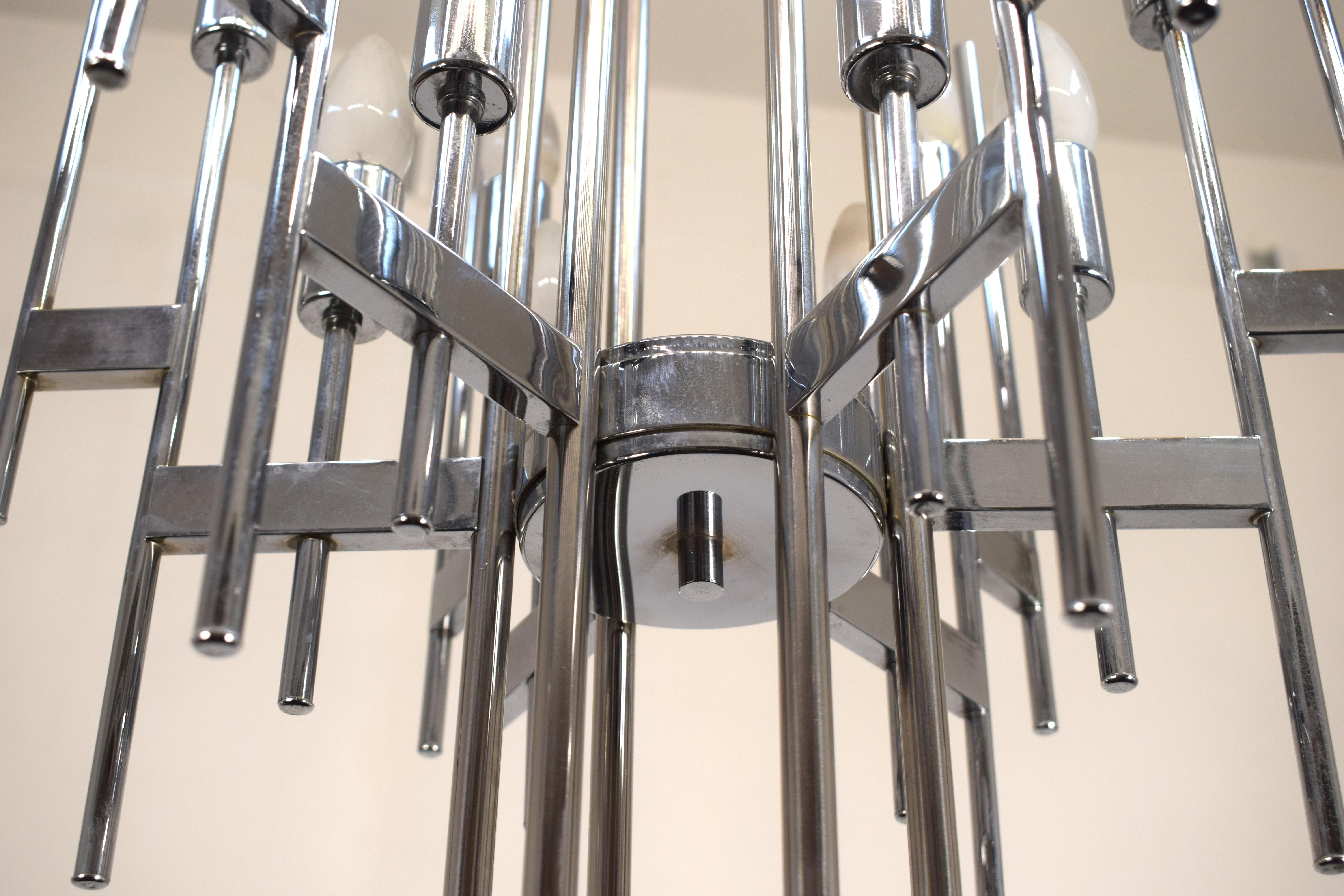 Sciolari chandelier, Italy, 1970s. For Sale 1