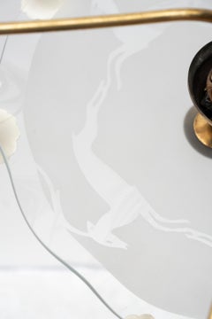 Sechsflammiger Kronleuchter im Stil von Pietro Chiesa, 1940er Jahre