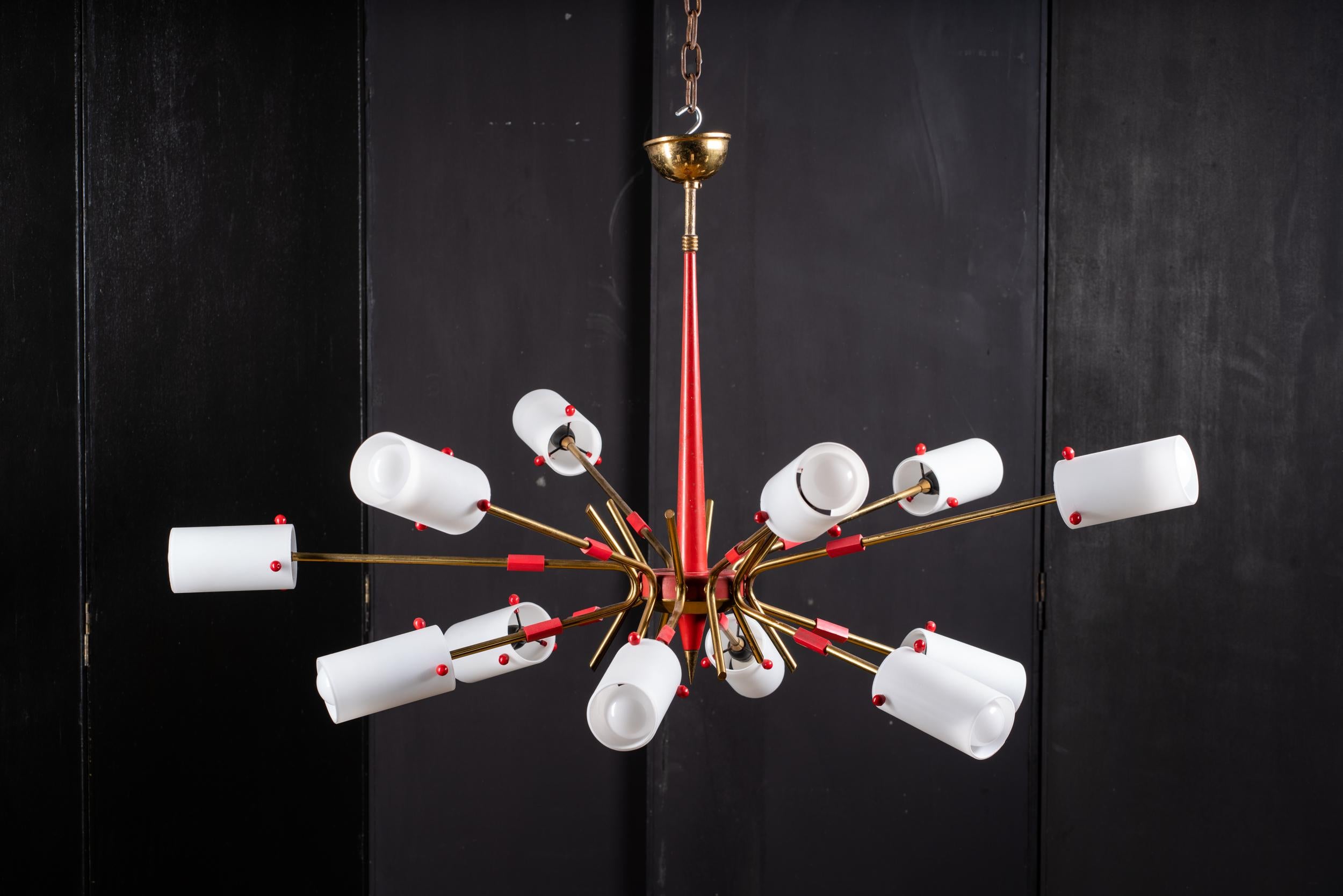 Sputnik chandelier 1950s For Sale 3