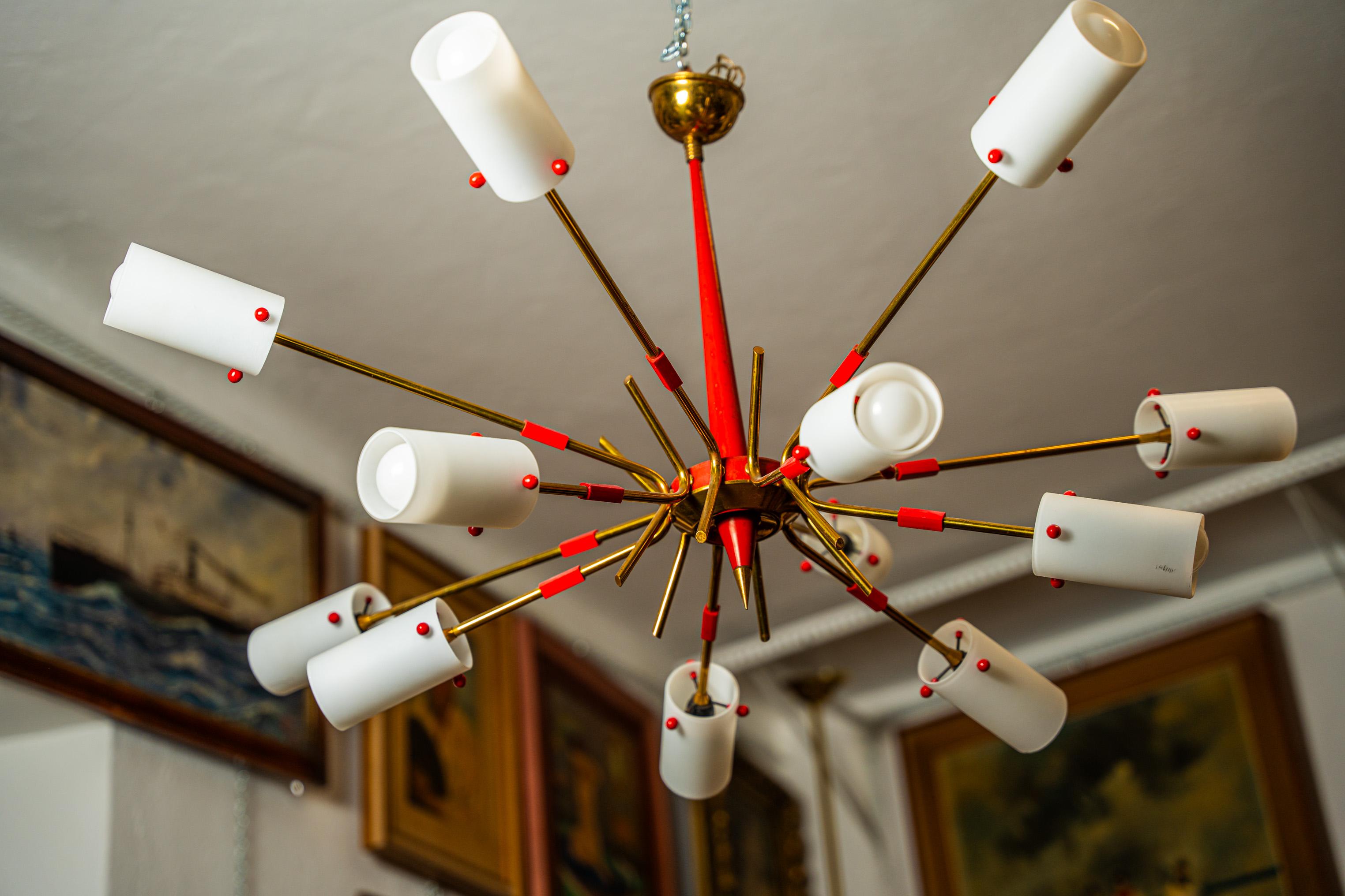 Sputnik chandelier 1950s In Good Condition For Sale In Santa Margherita Ligure, IT