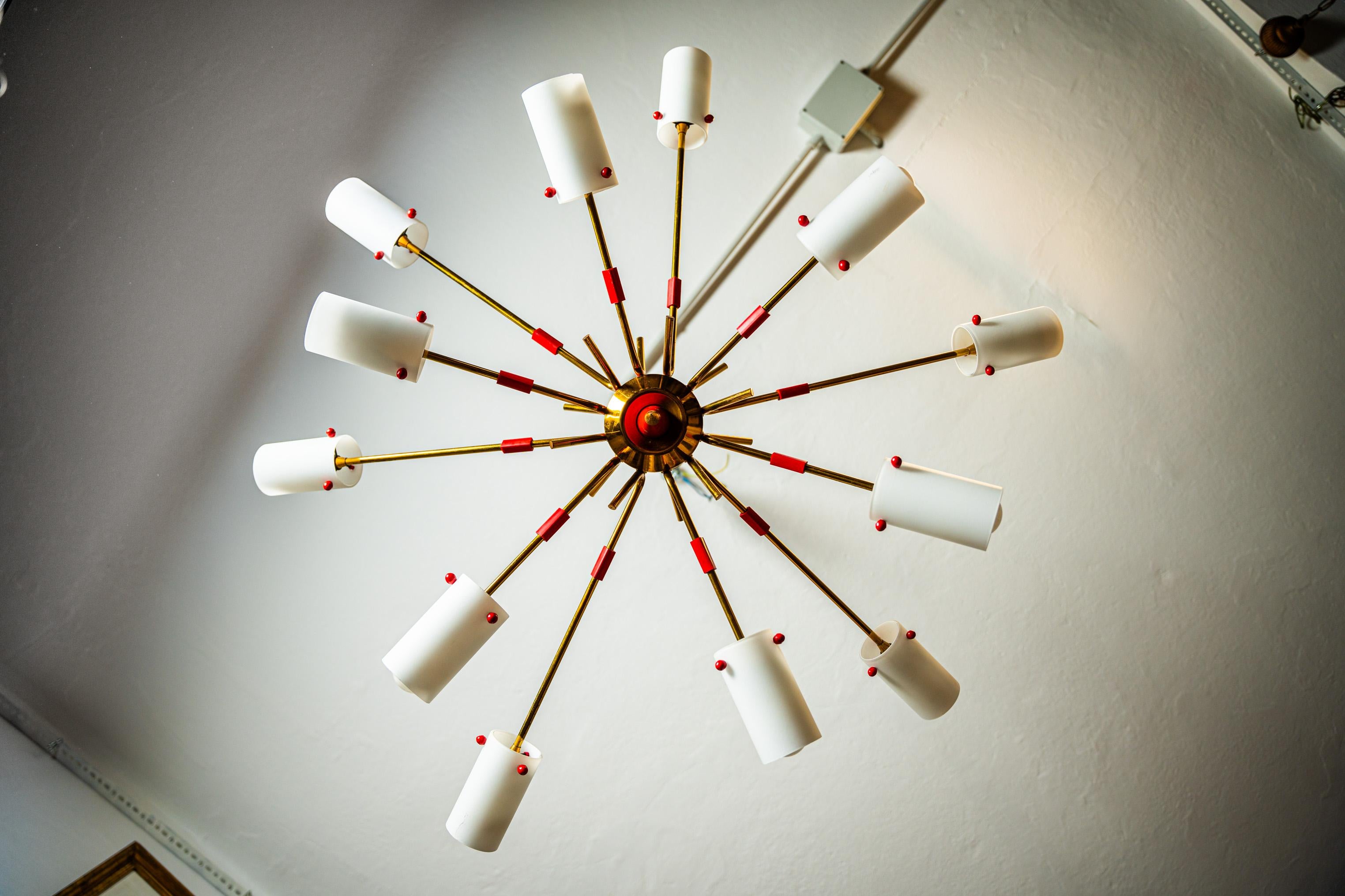 Mid-18th Century Lampadario Sputnik anni '50 in vendita