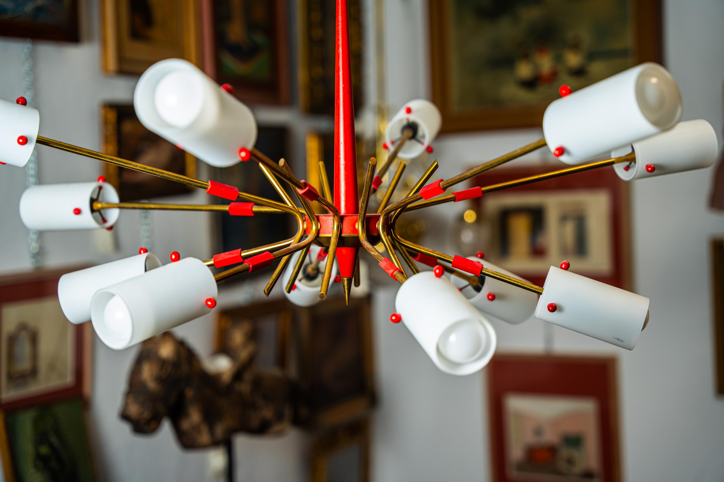 Sputnik chandelier 1950s For Sale 1